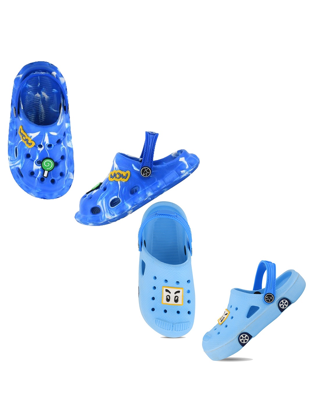 

Smartots Kids Pack Of 2 Printed Clogs, Blue