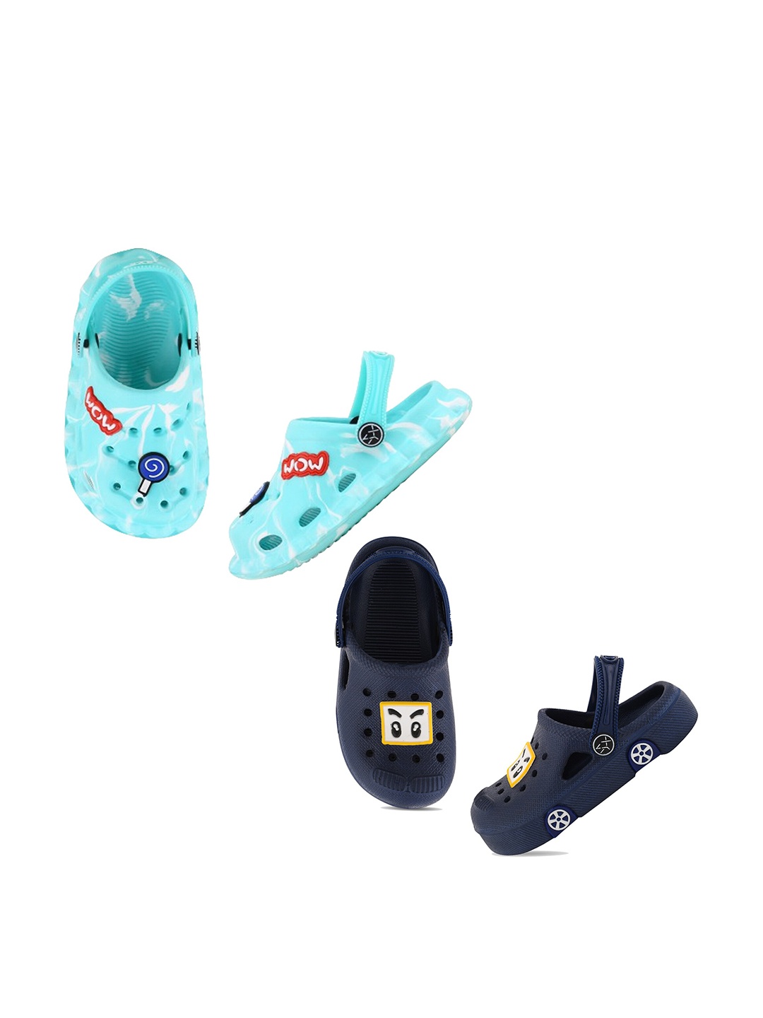 

Smartots Kids Pack Of 2 Printed Clogs, Blue