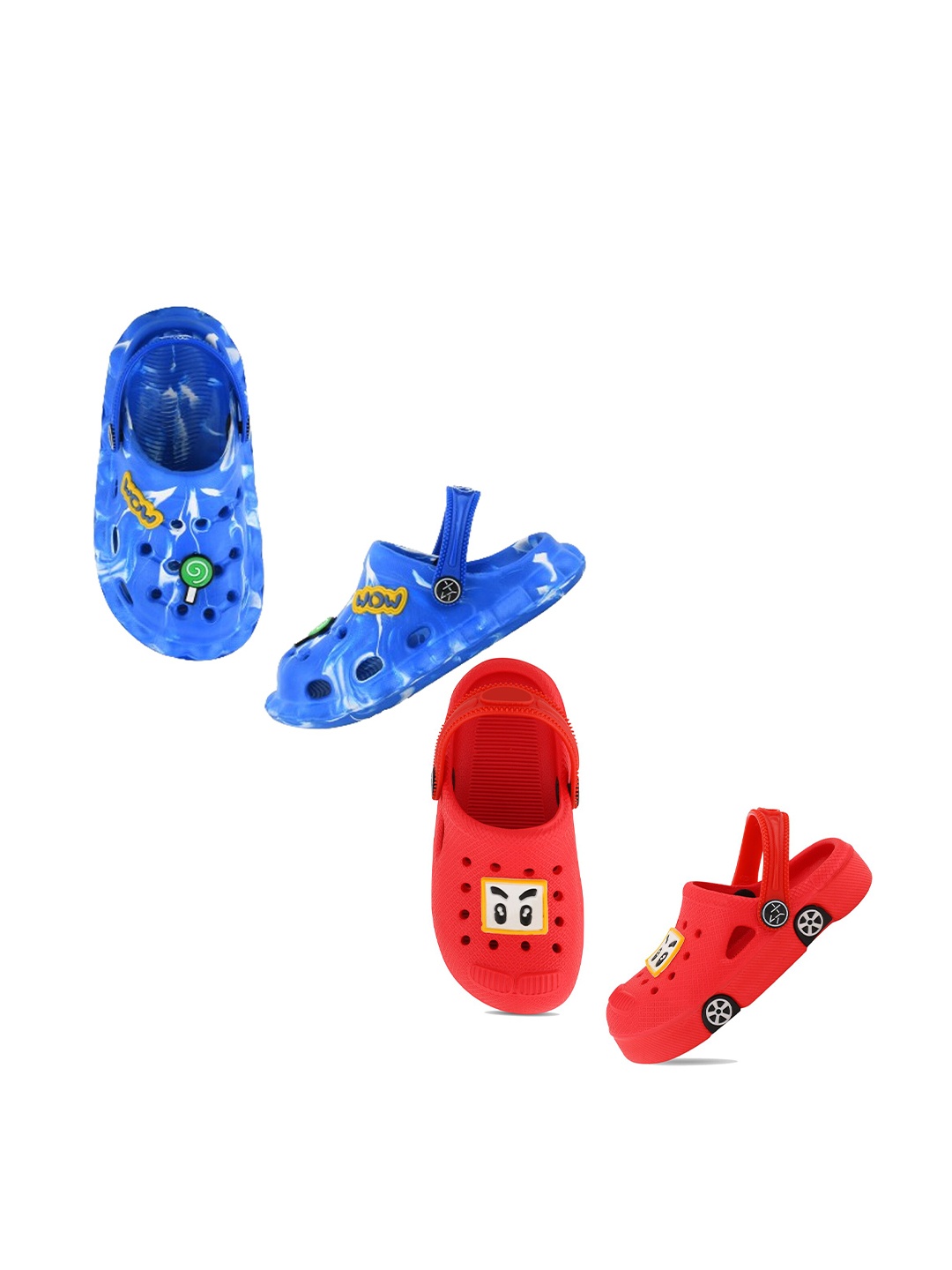 

Smartots Kids Pack Of 2 Printed Croslite Clogs, Blue