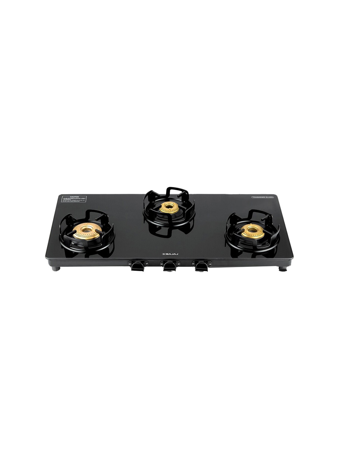 

Bajaj Black Glass 3 Burner GP4 Powder Coated Slim Gas Stove