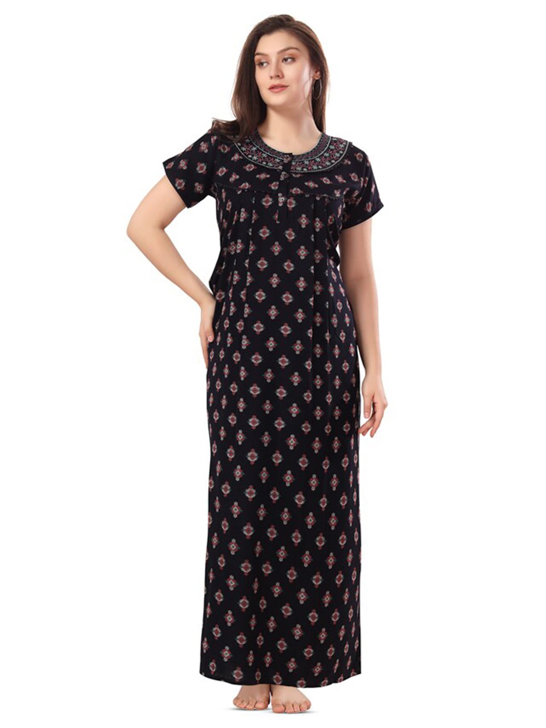 

Soulemo Floral Printed Maxi Nightdress, Blue