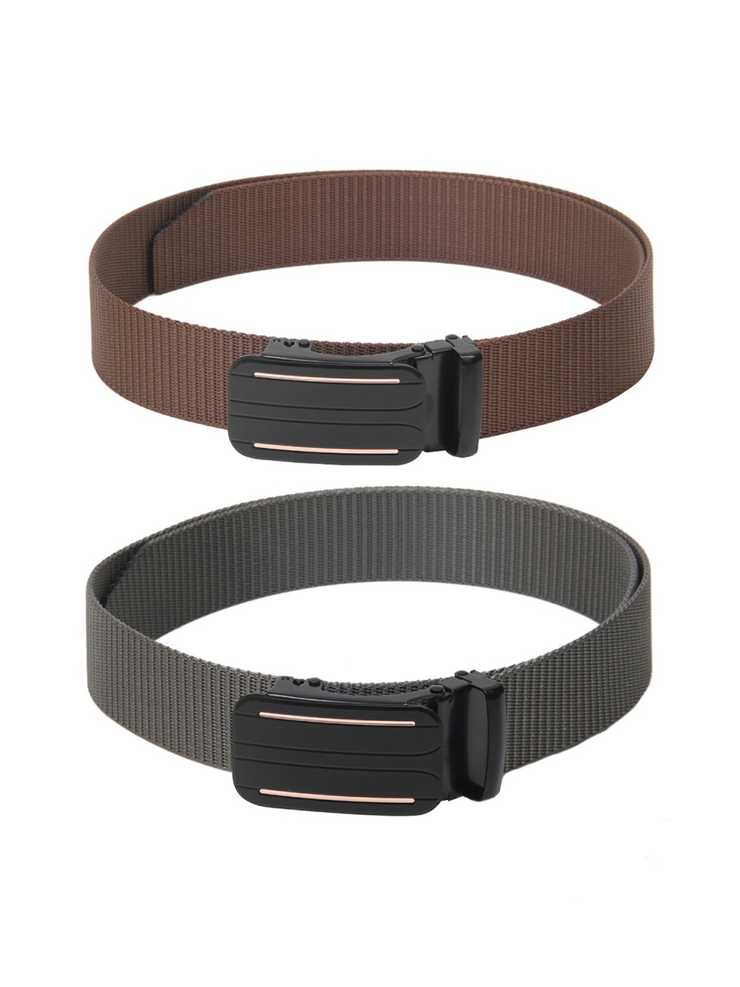 

Calvadoss Boys Pack Of 2 Textured Belts, Brown