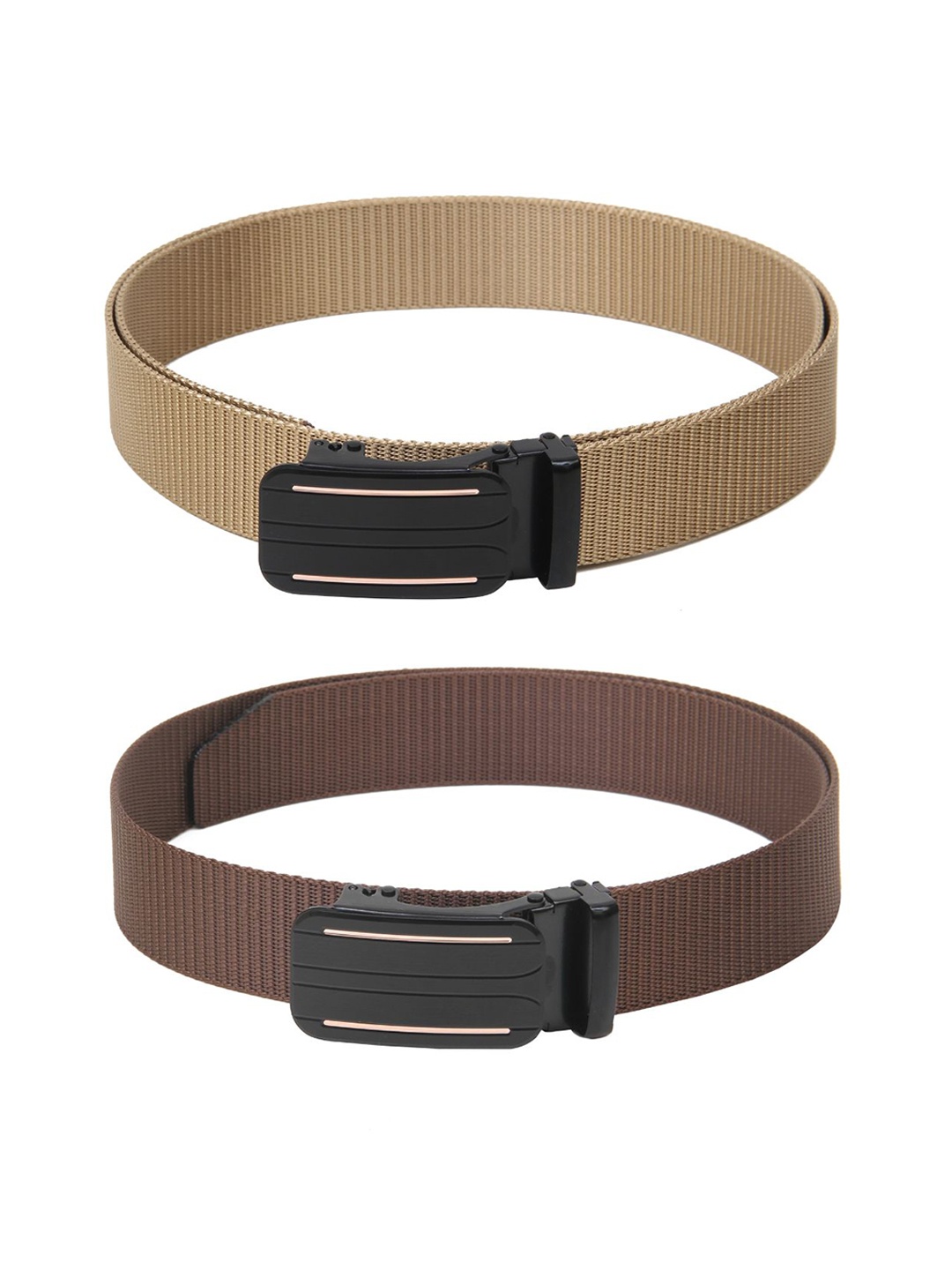 

Calvadoss Boys Set of 2 Textured Belt, Beige