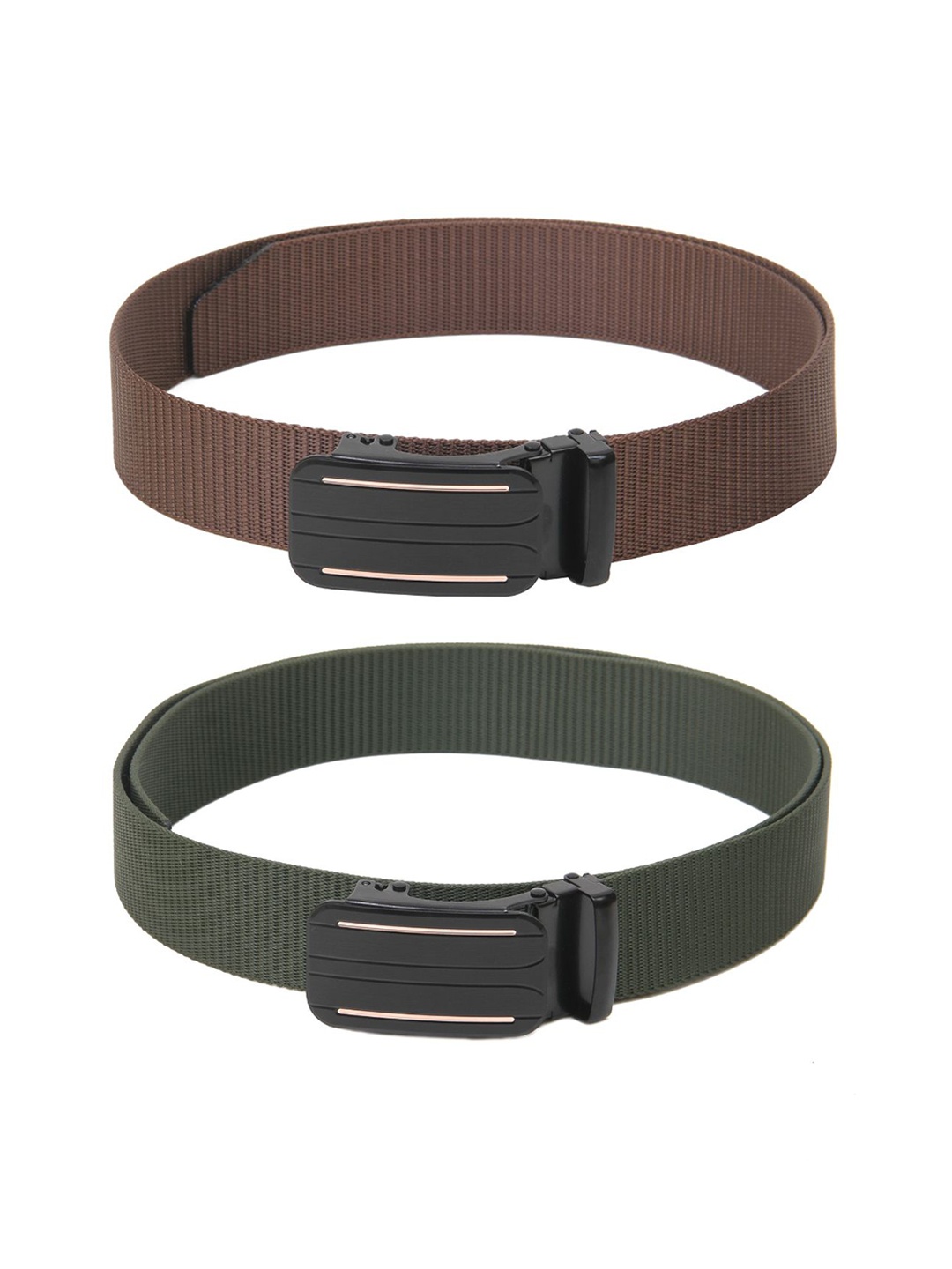

Calvadoss Boys Set of 2 Textured Belt, Brown
