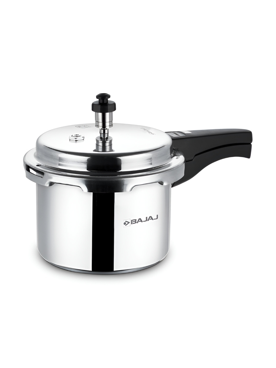 

Bajaj Silver Toned PCX 3IB Grey Aluminium Induction Pressure Cooker With Outer Lid 3 L