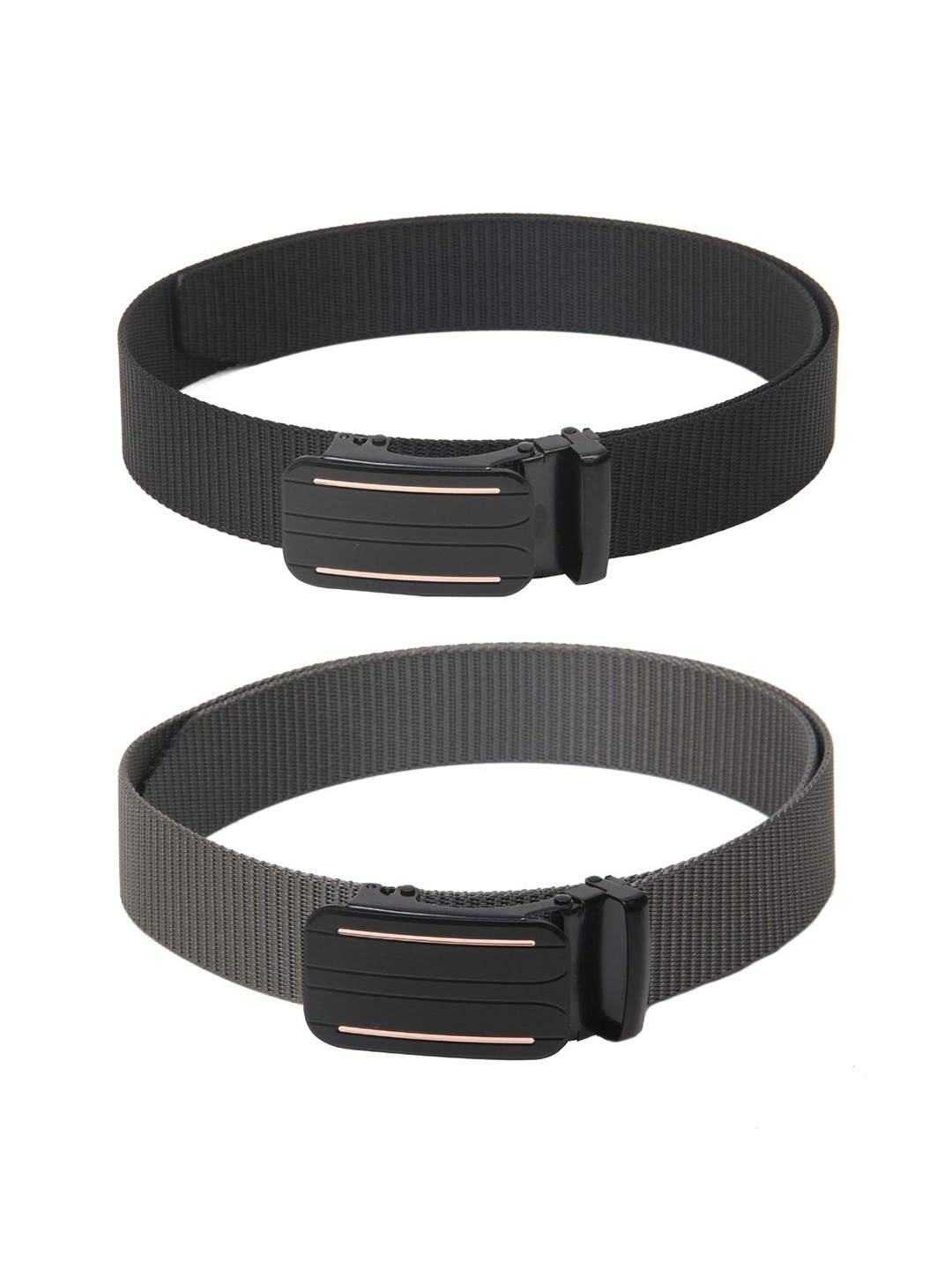 

Calvadoss Girls Set of 2 Textured Belt, Black