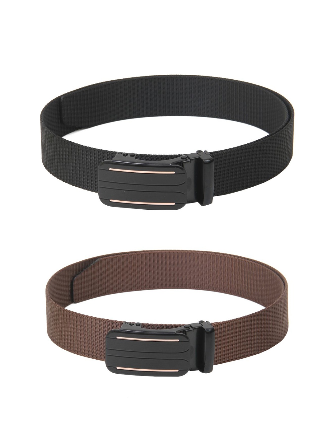 

Calvadoss Girls Pack Of 2 Textured Belts, Black