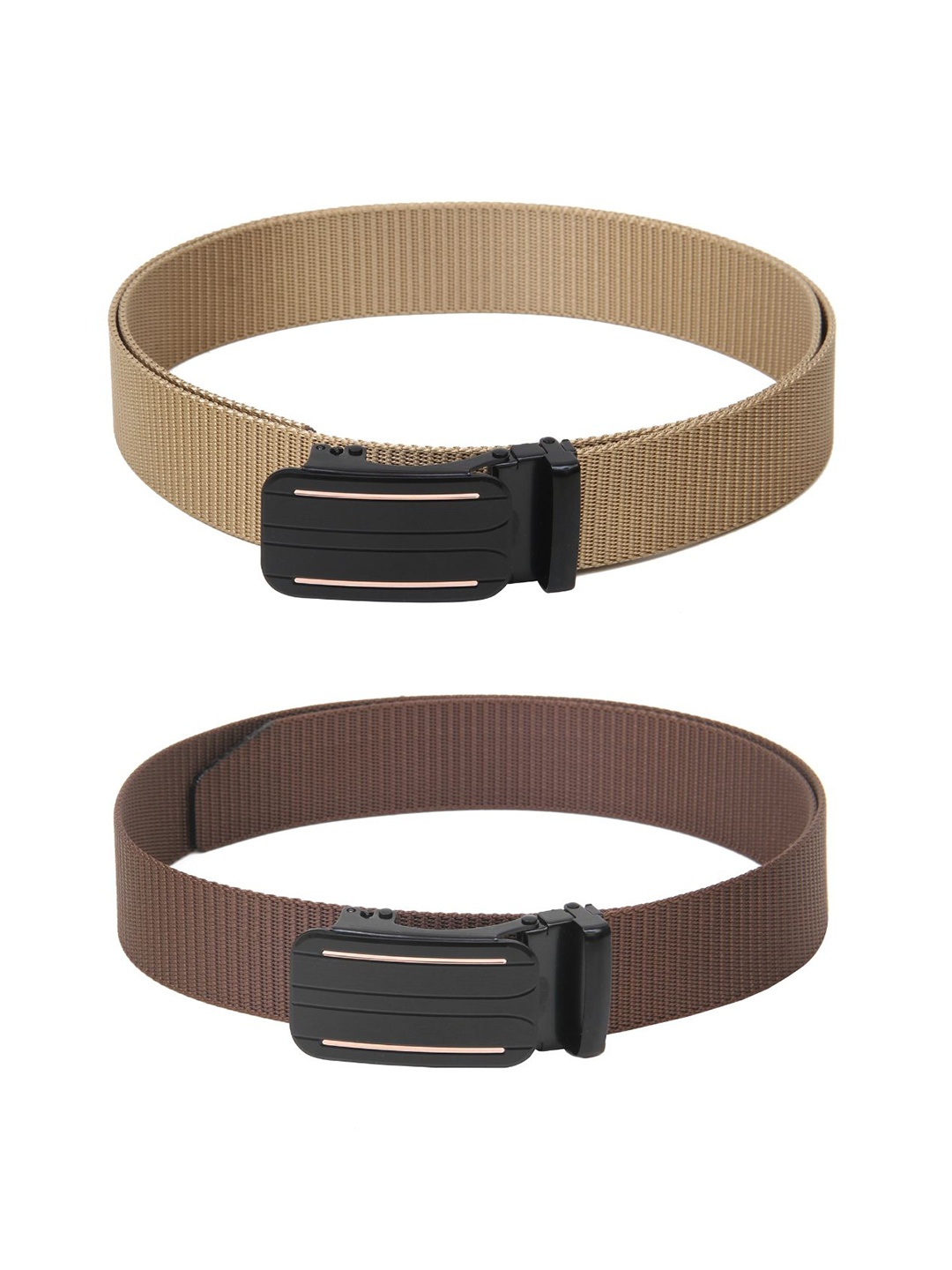 

Calvadoss Girls Set of 2 Textured Belt, Beige