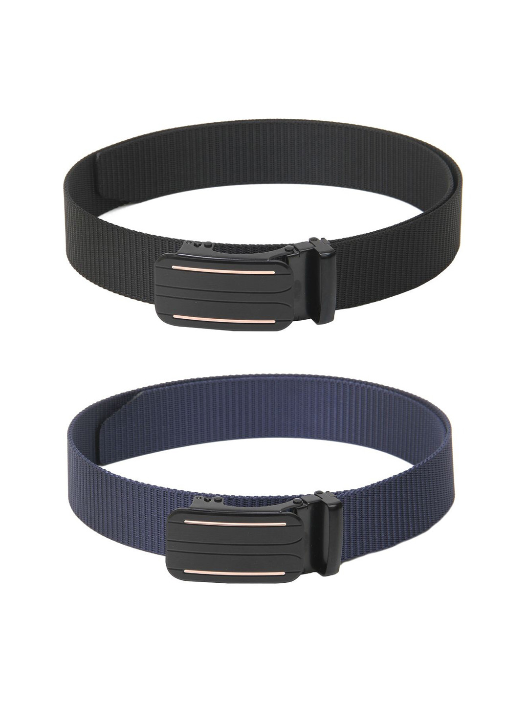 

Calvadoss Girls Set of 2 Textured Belt, Black