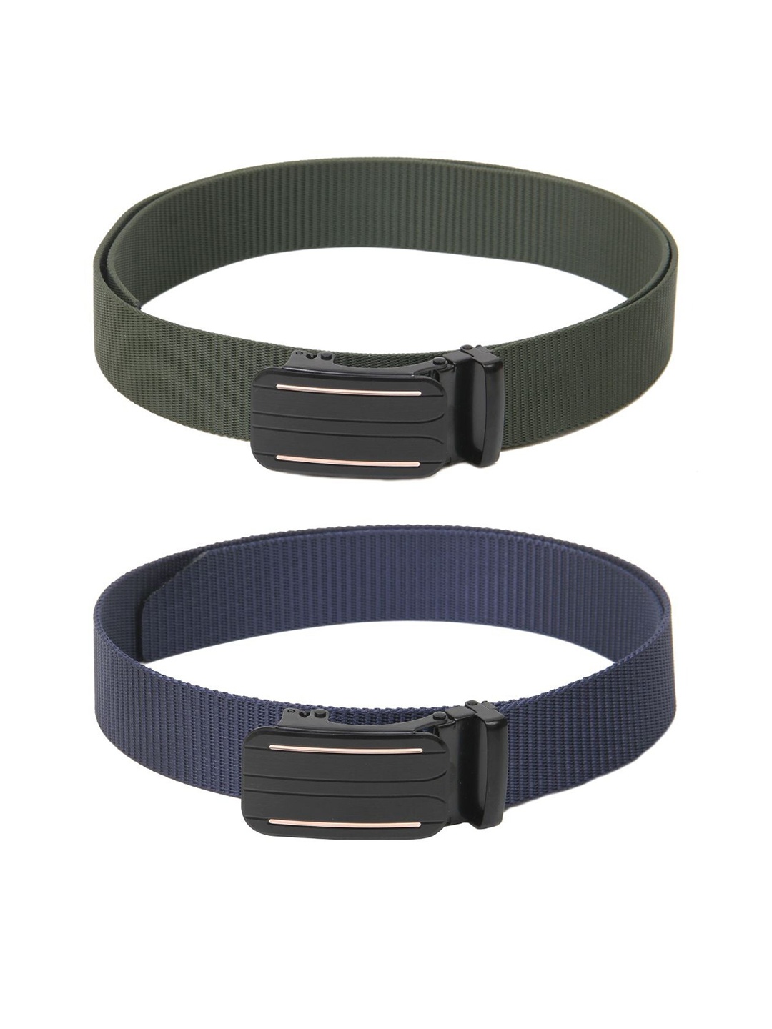 

Calvadoss Girls Set of 2 Textured Belt, Green