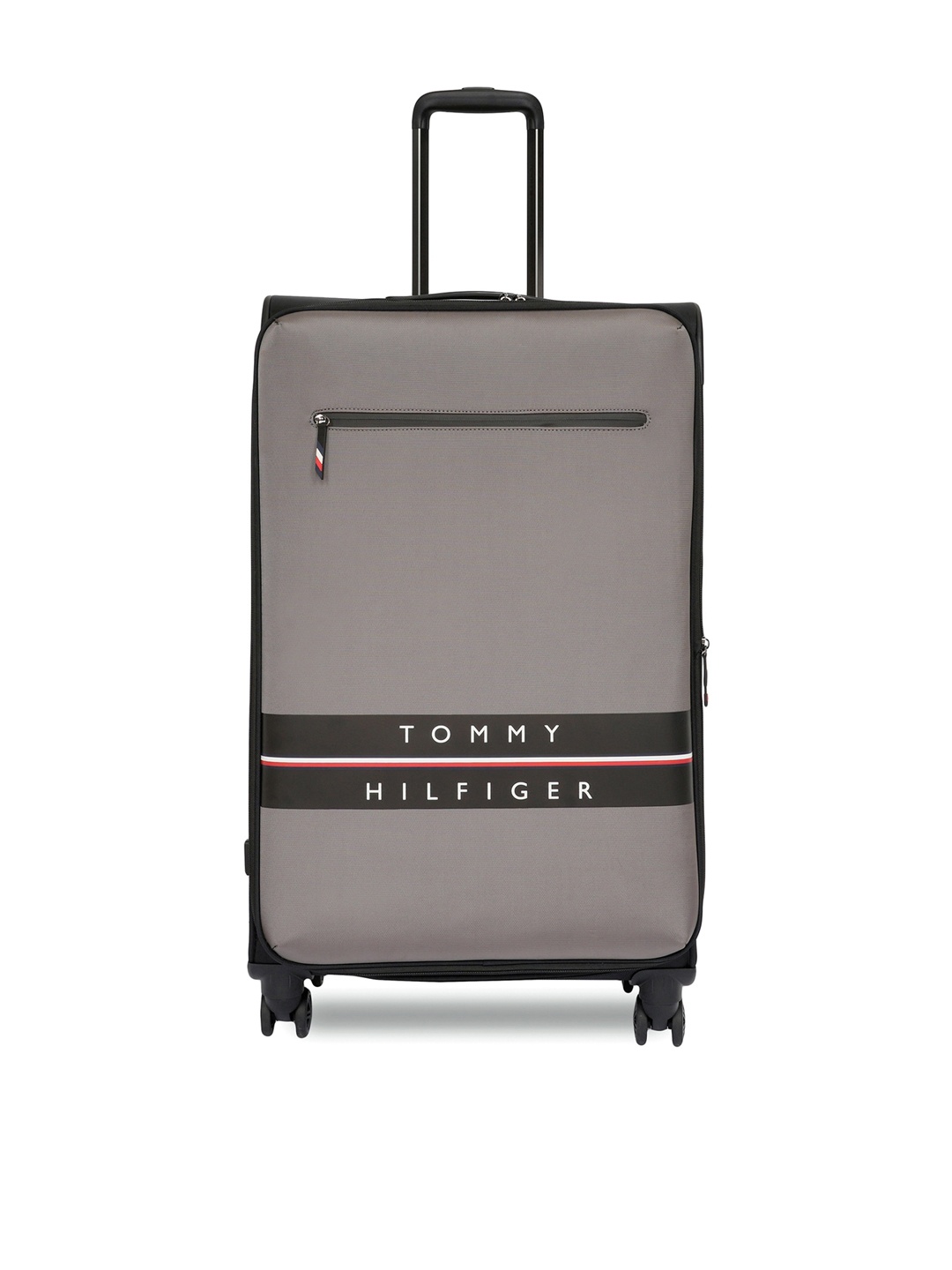 

Tommy Hilfiger Textured Soft Sided Trolley Bag 83.5Cm, Grey