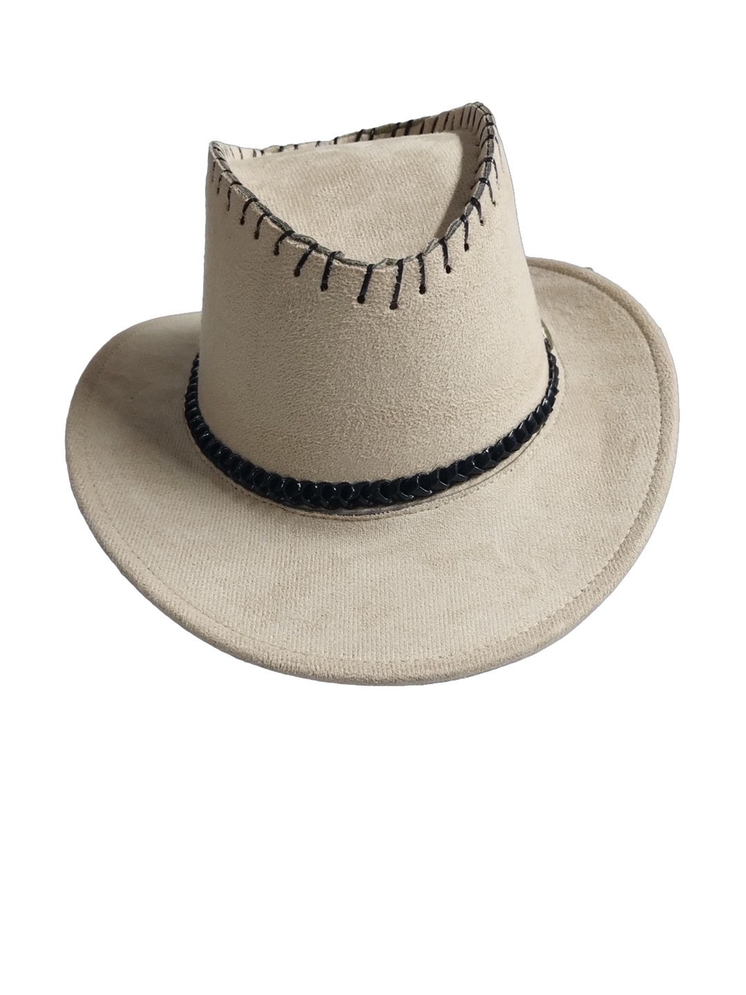 

TEEMOODS Unisex Cowboy Hat, Off white