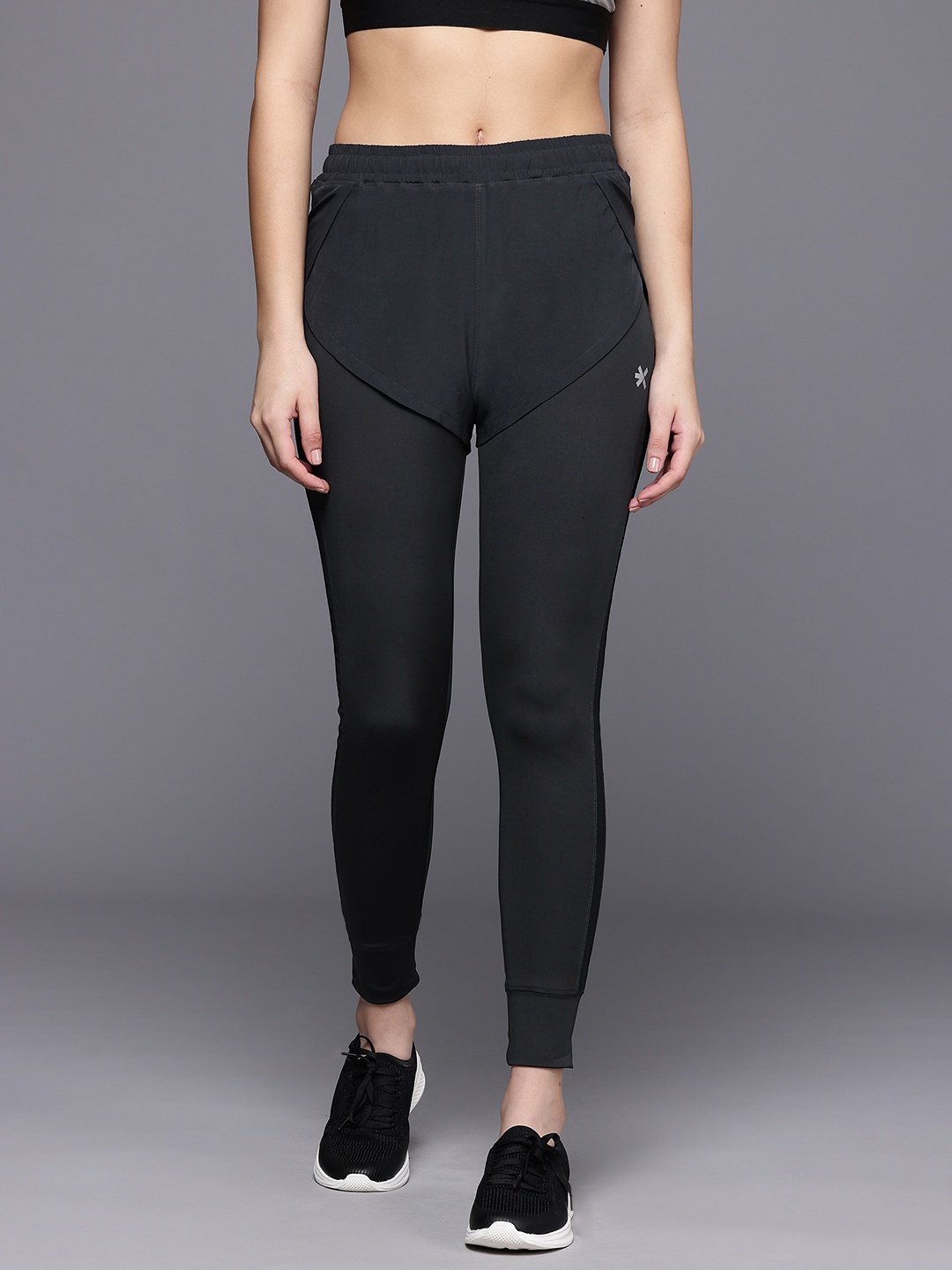 

HRX by Hrithik Roshan Women Solid Ankle Length Tights, Grey