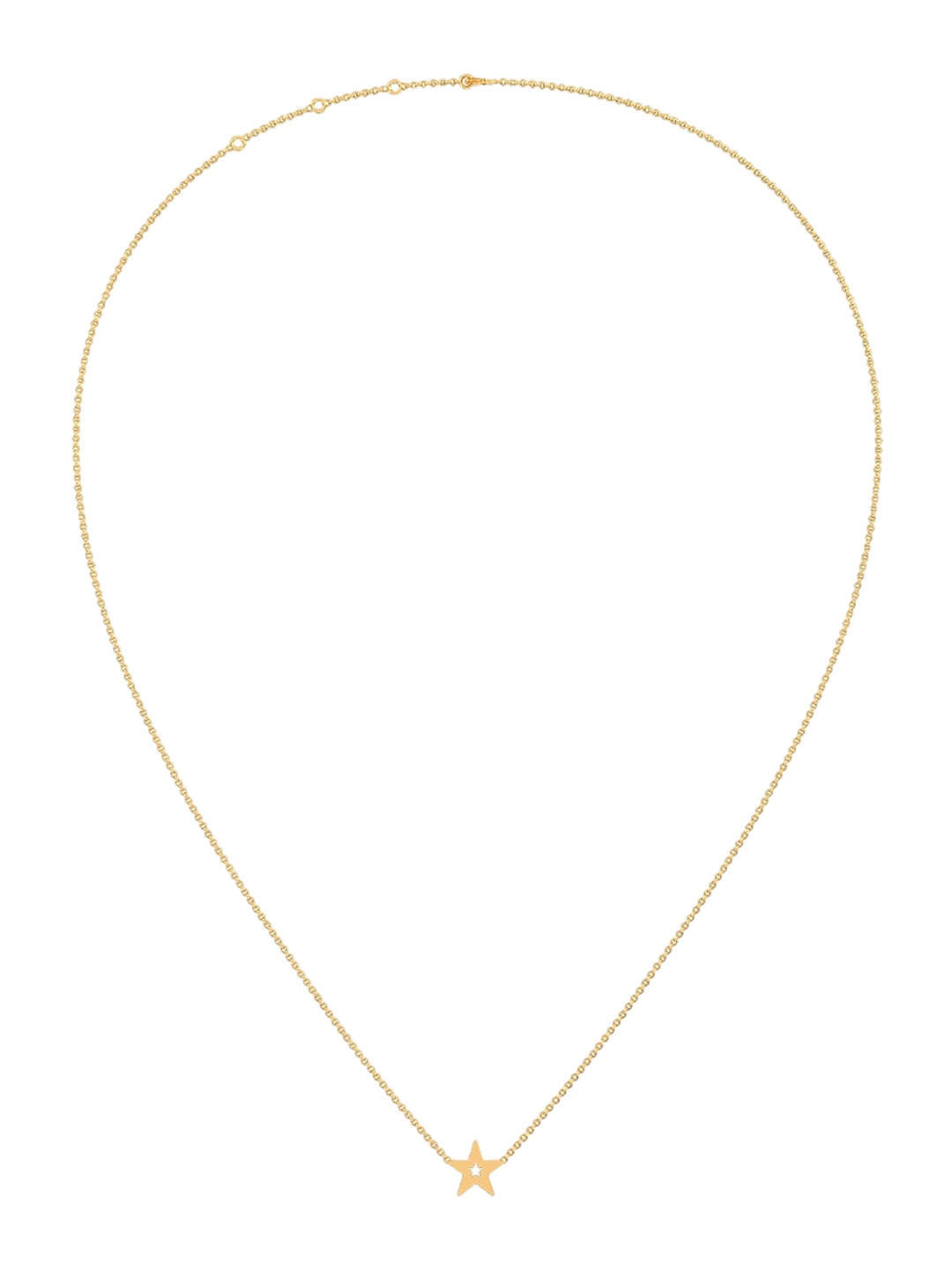 

CANDERE A KALYAN JEWELLERS COMPANY 14KT (585) Gold Pendant With Chain-1.45 gm