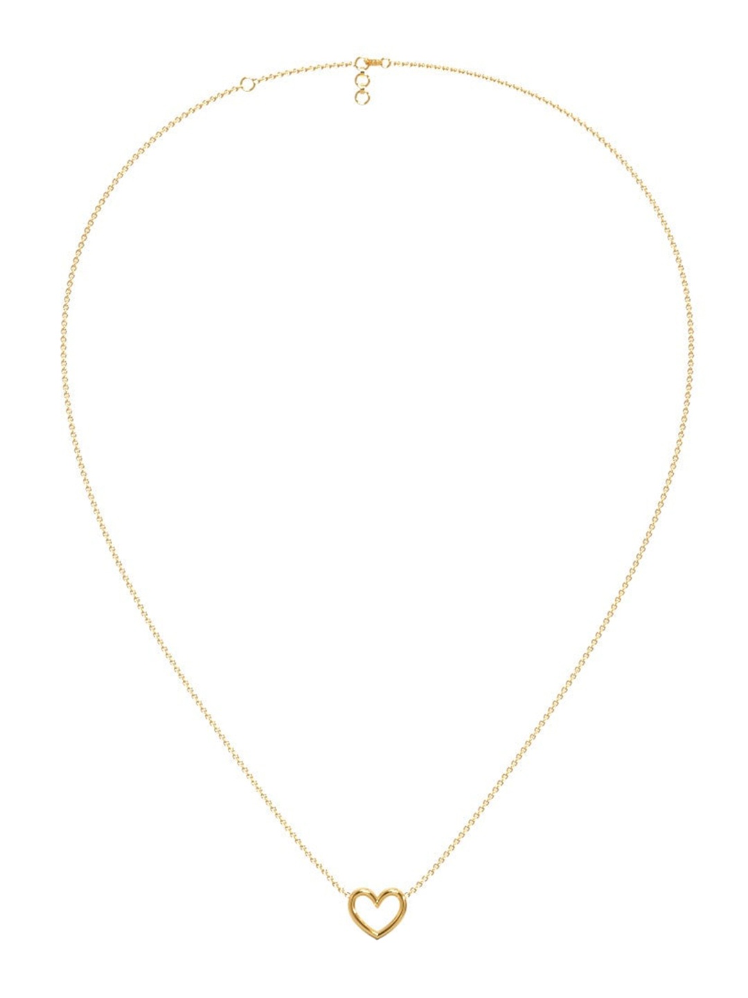 

CANDERE A KALYAN JEWELLERS COMPANY 18KT (750) BIS Hallmark Gold Pendant With Chain-2.0 gm