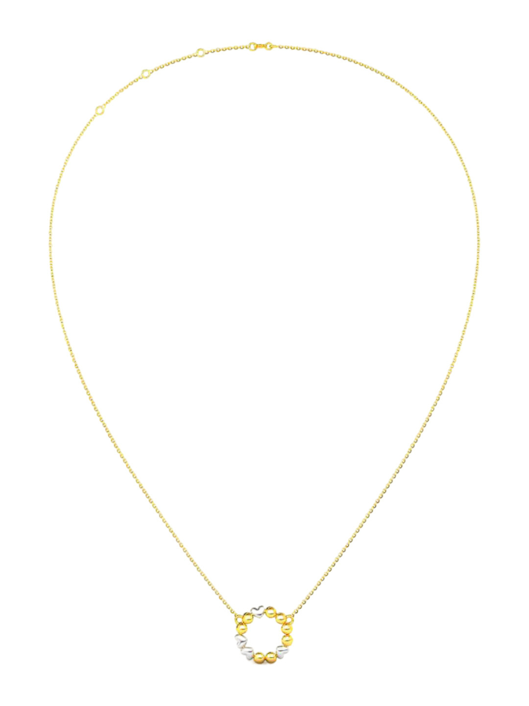 

CANDERE A KALYAN JEWELLERS COMPANY 18KT (750) BIS Hallmark Gold Pendant With Chain-2.81 gm