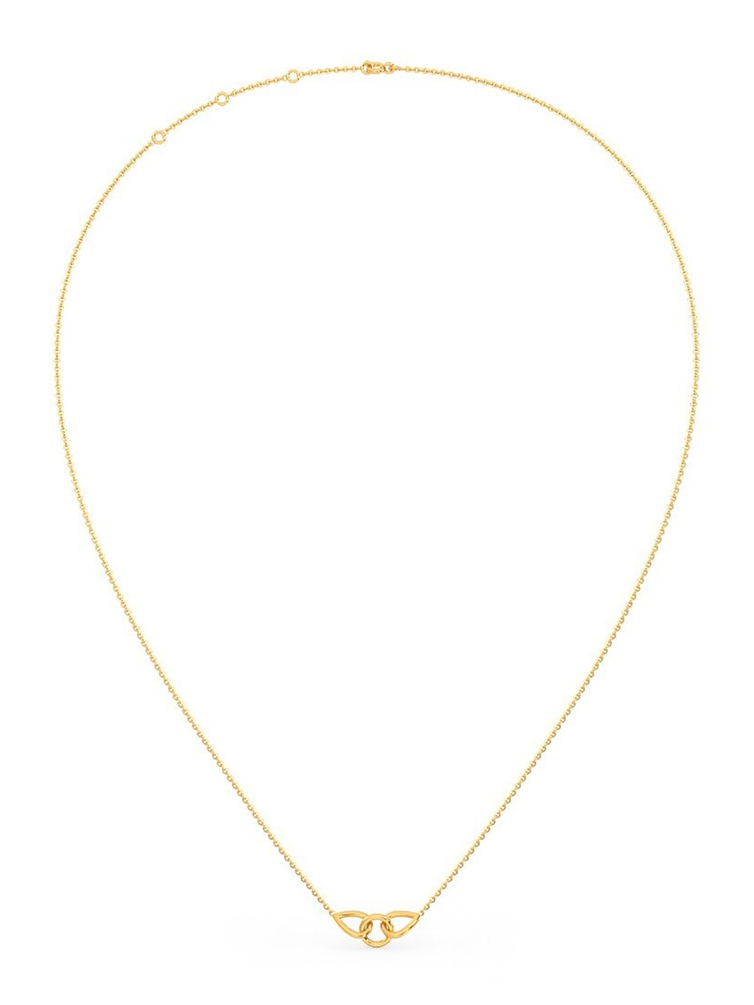 

CANDERE A KALYAN JEWELLERS COMPANY 14KT (585) Gold Pendant With Chain-1.7 gm