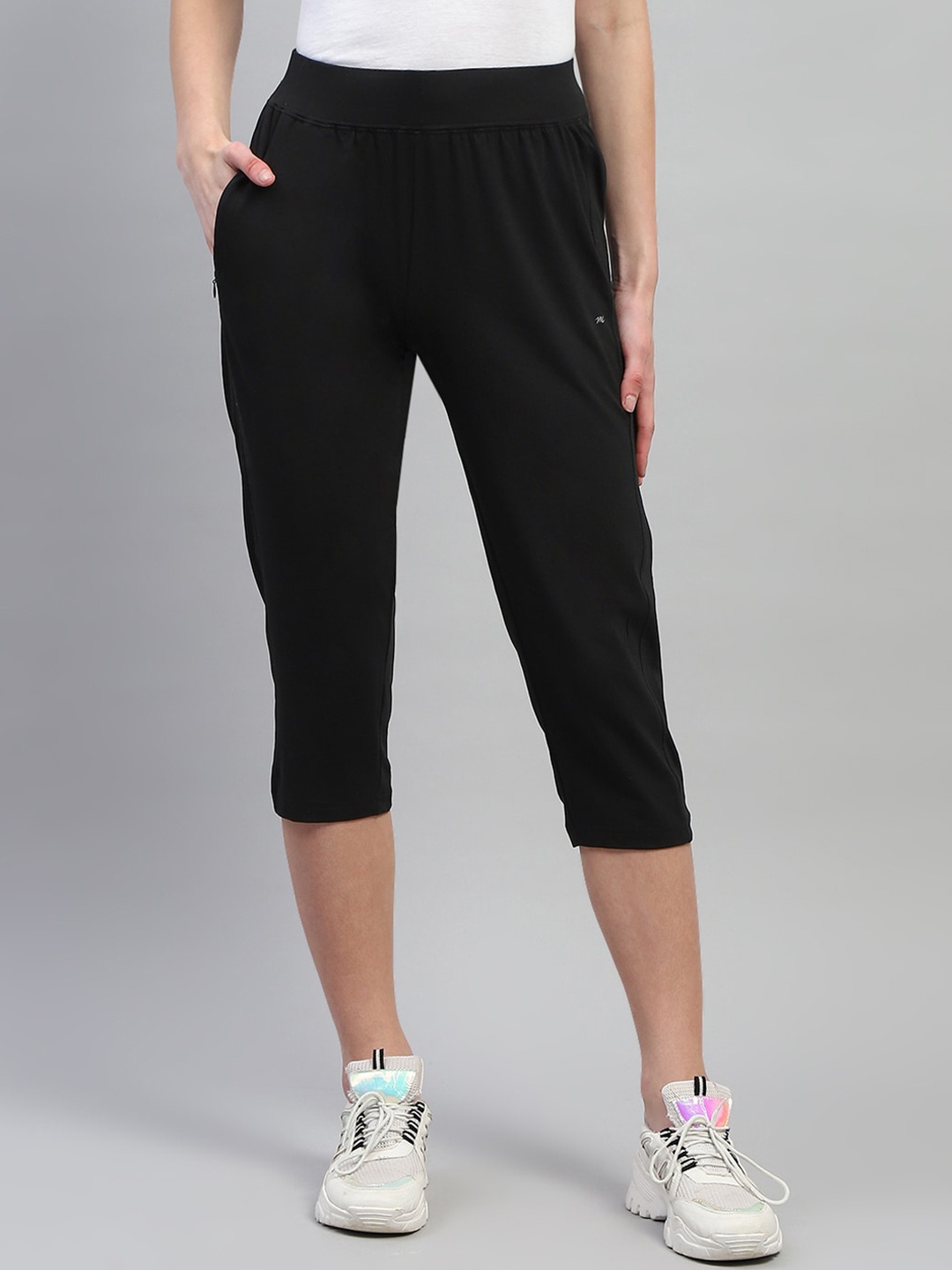 

Monte Carlo Women Mid-Rise Capris, Black