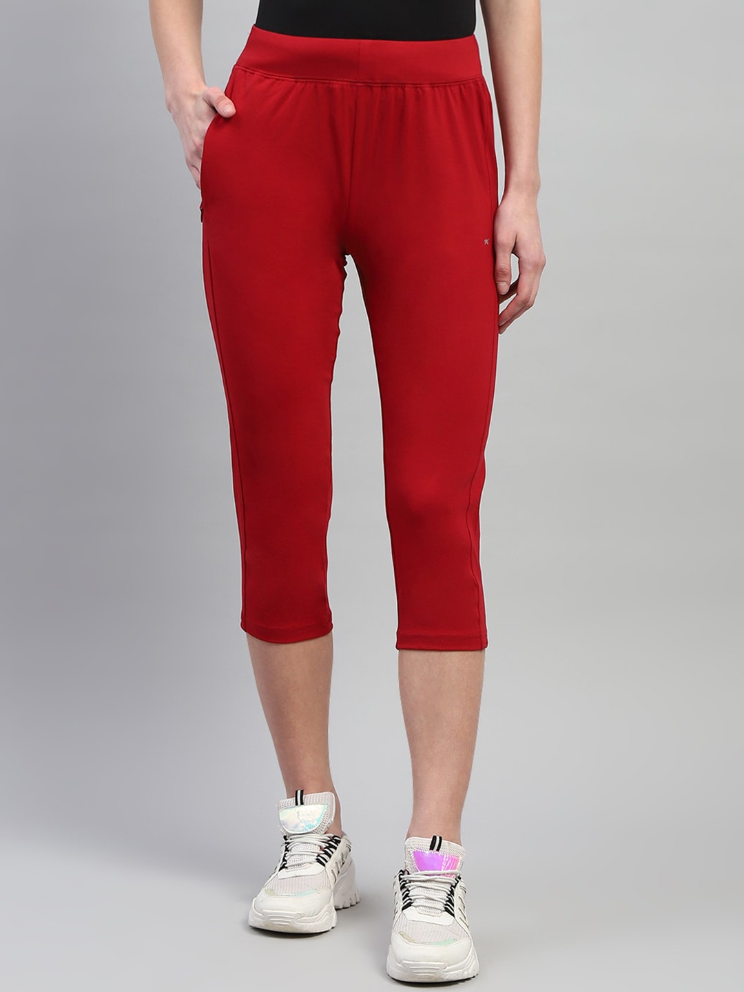 

Monte Carlo Women Mid-Rise Capris, Red