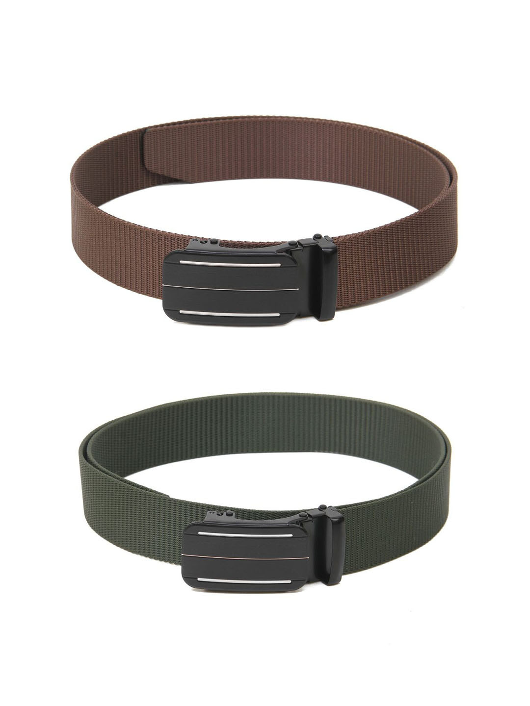 

Calvadoss Boys Set of 2 Textured Belts, Brown