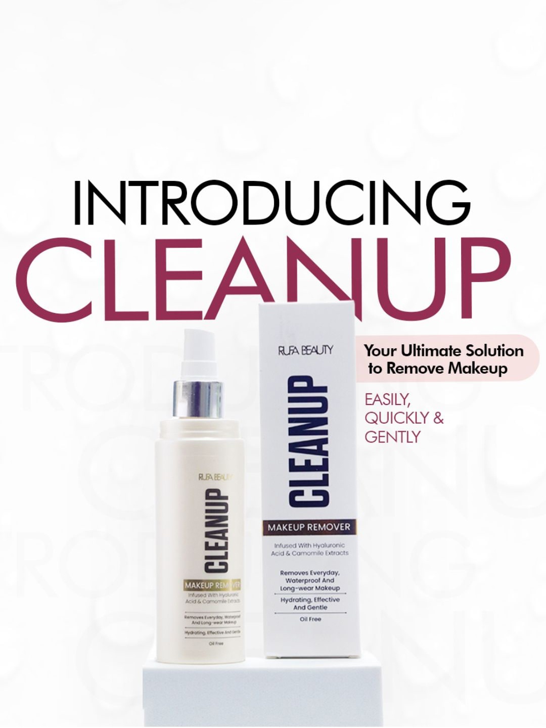 

Rufa Beauty CleanUp Makeup Remover - 100ml, Transparent