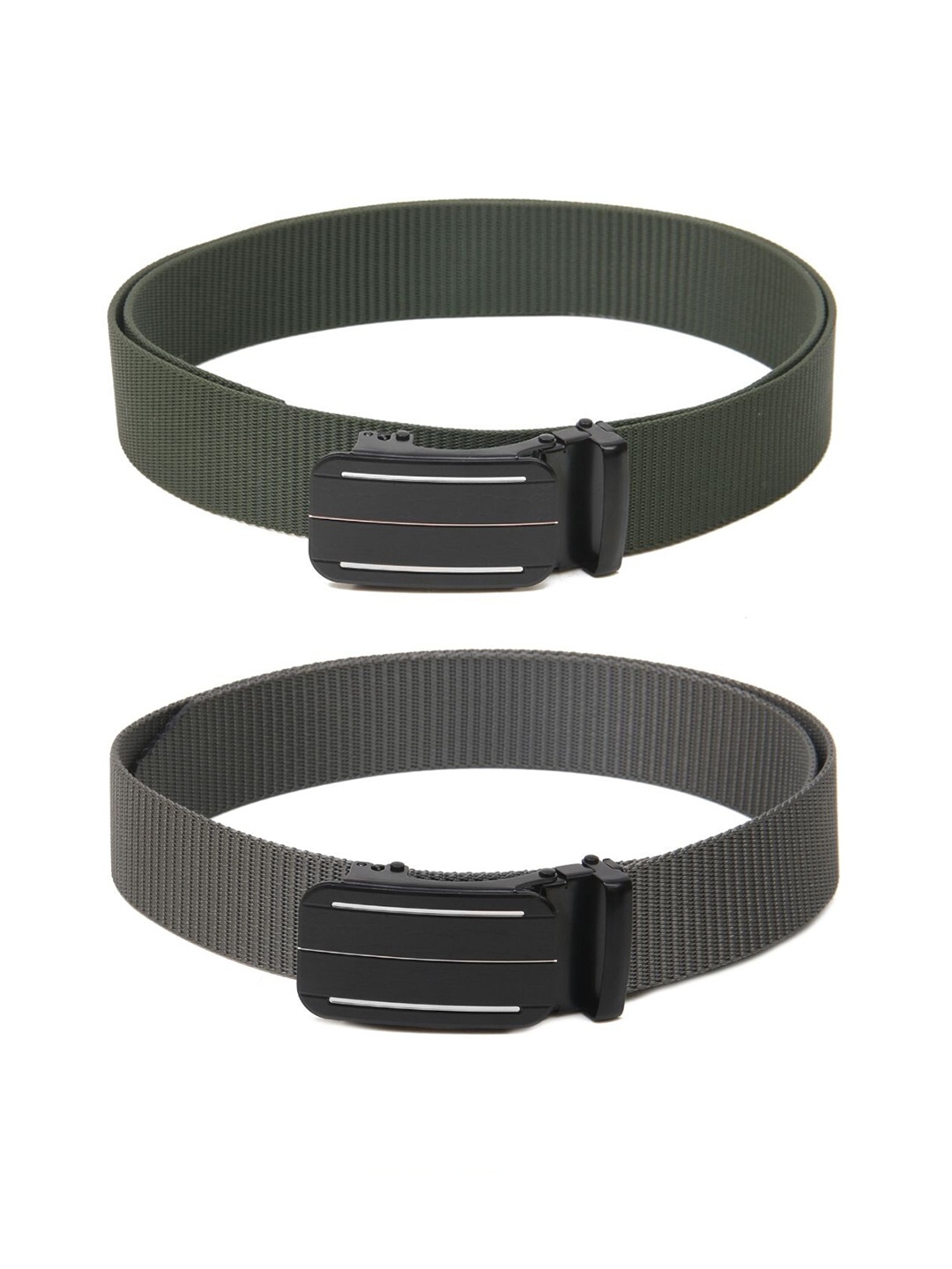 

Calvadoss Women Set of 2 Textured Belt, Green