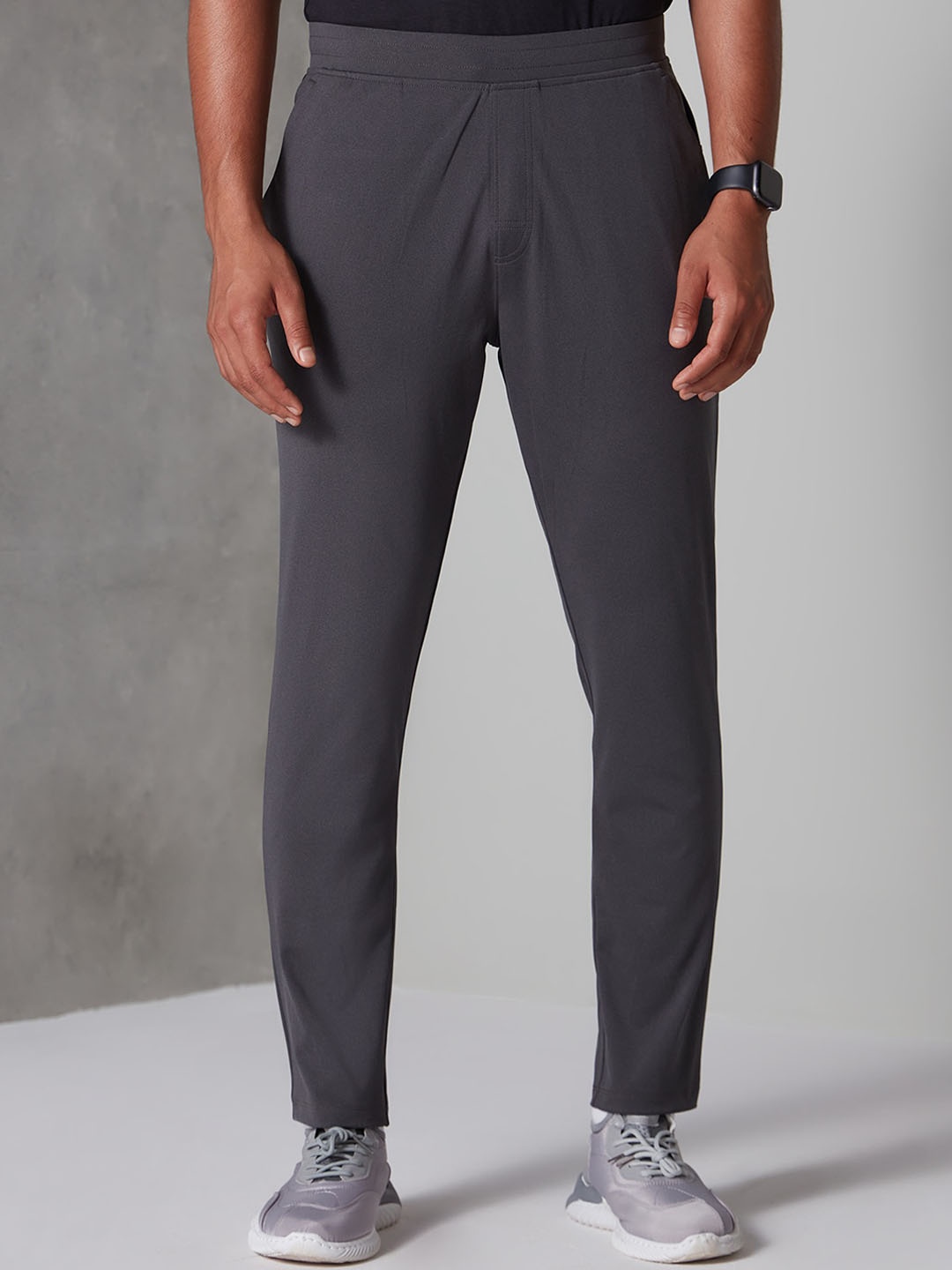 

Gloot Men Anti-Odour Slim Fit Training Track Pant, Charcoal