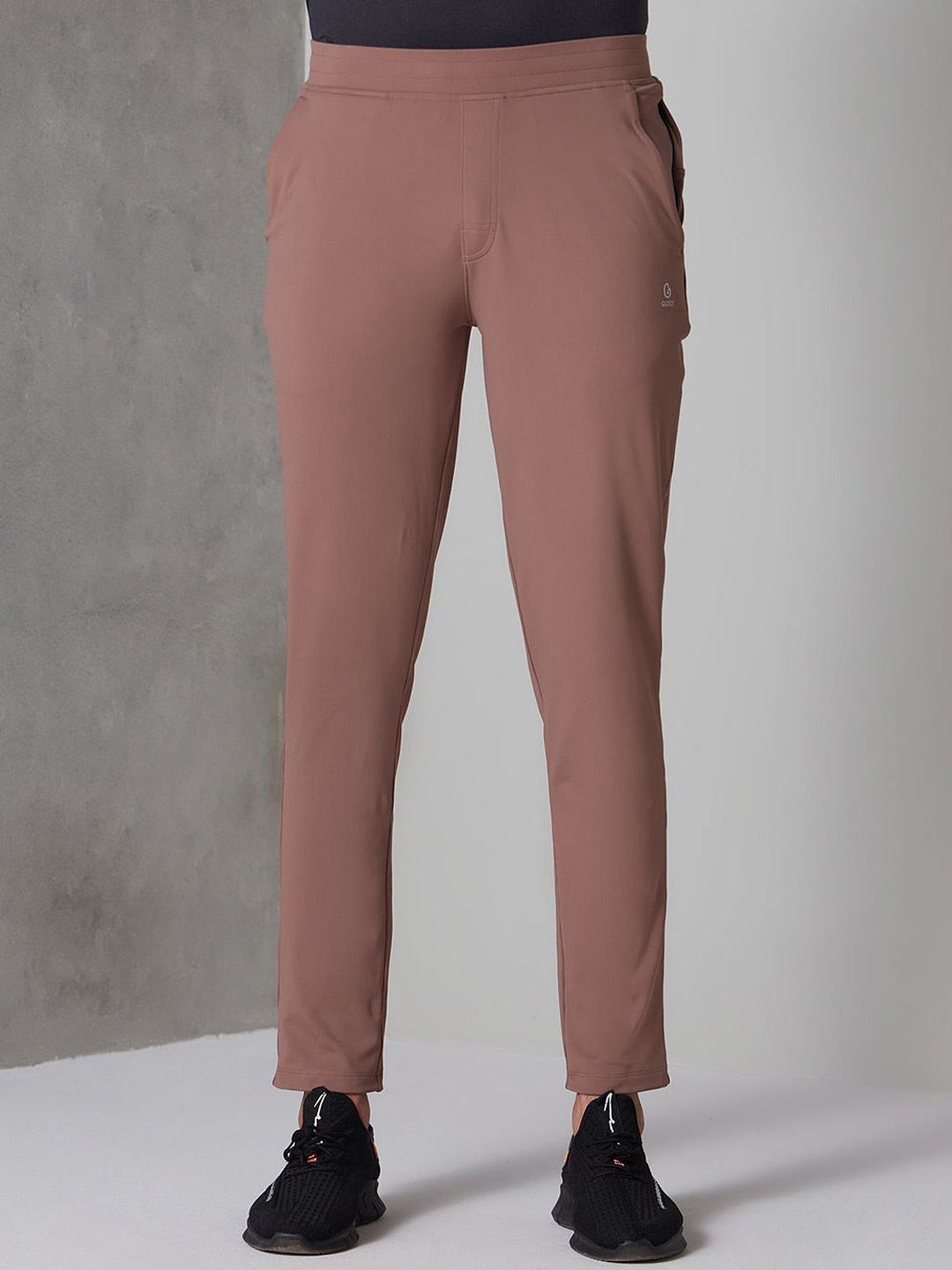 

Gloot Men Anti-Odour Slim Fit Track Pant, Brown