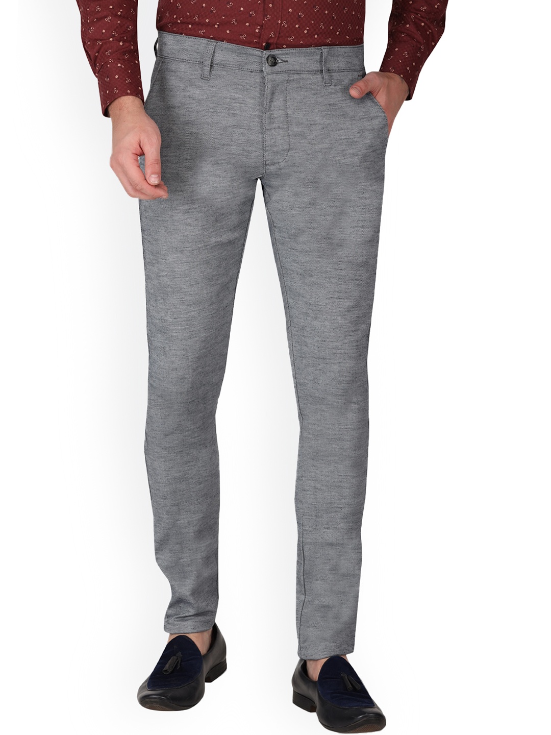 

Monterrey SF Men Relaxed Slim Fit Easy Wash Chinos, Navy blue
