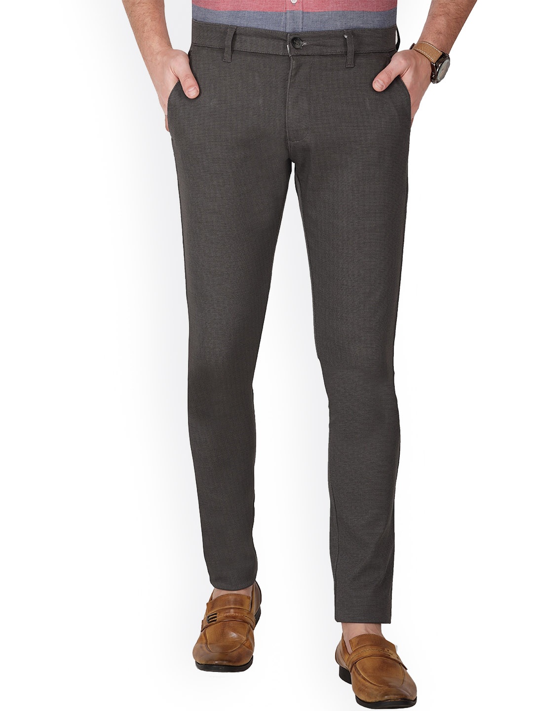 

Monterrey SF Men Relaxed Slim Fit Easy Wash Chinos, Grey