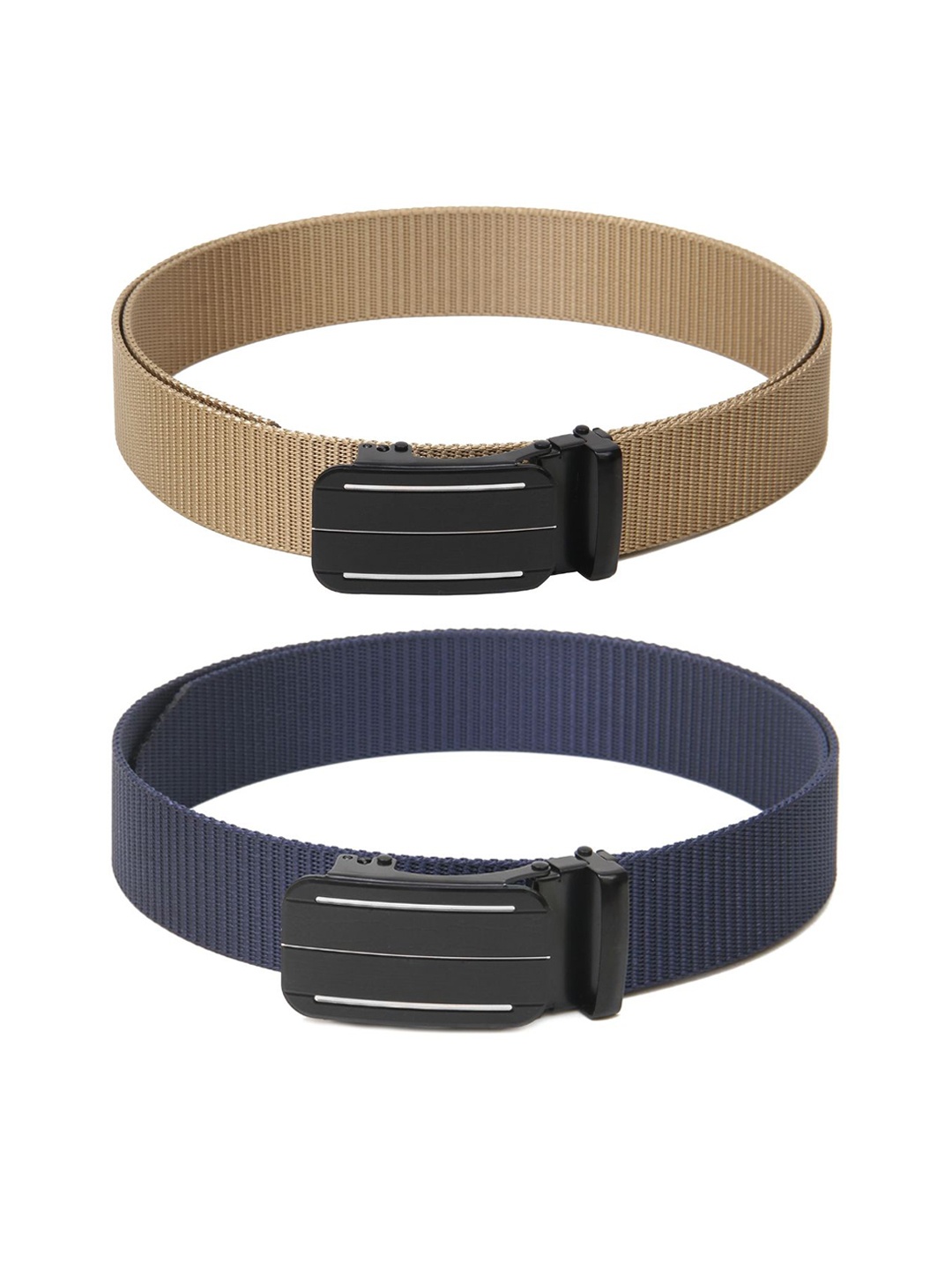 

Calvadoss Girls Set of 2 Textured Belts, Beige