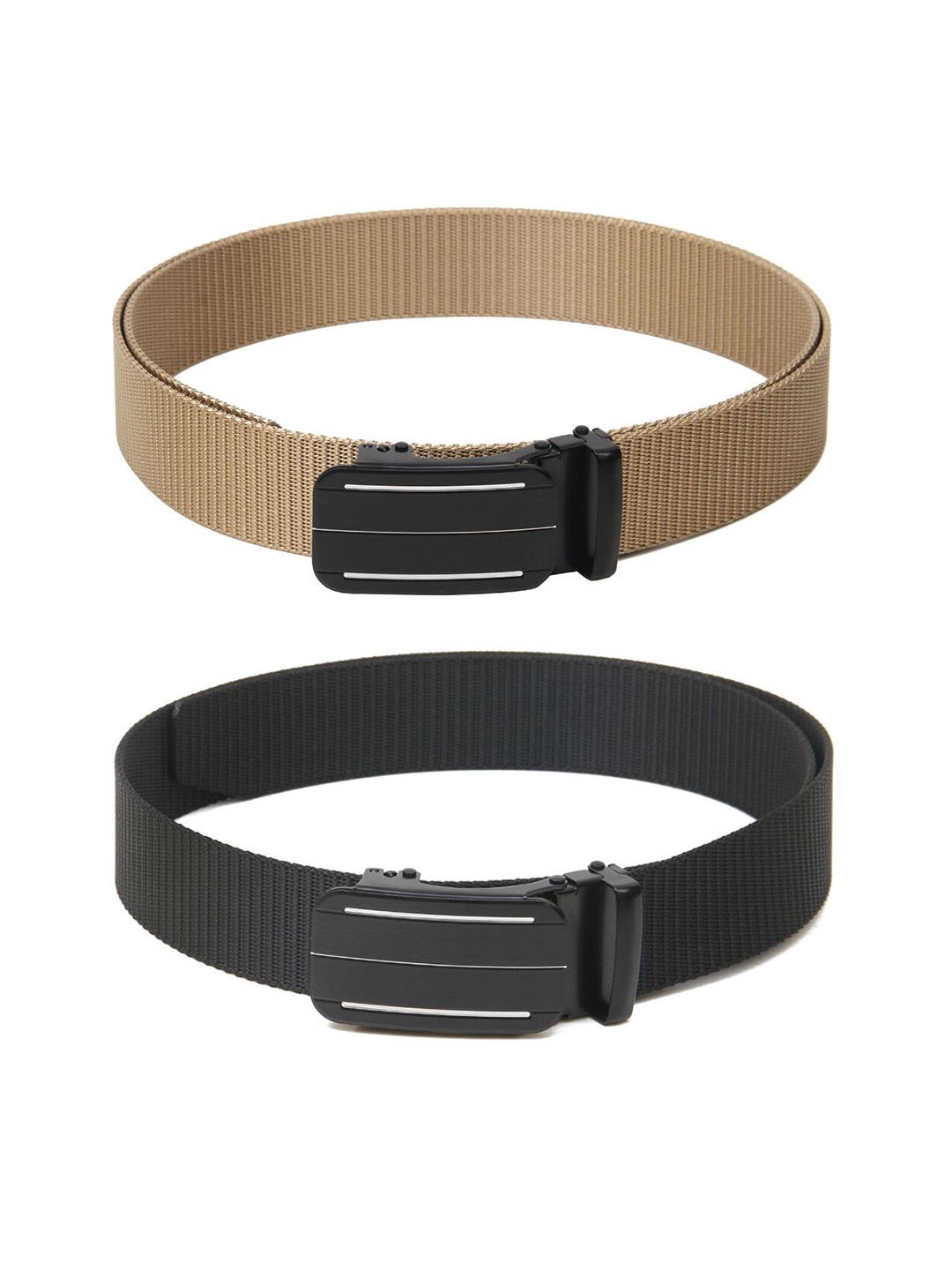 

Calvadoss Girls Set of 2 Textured Belt, Beige