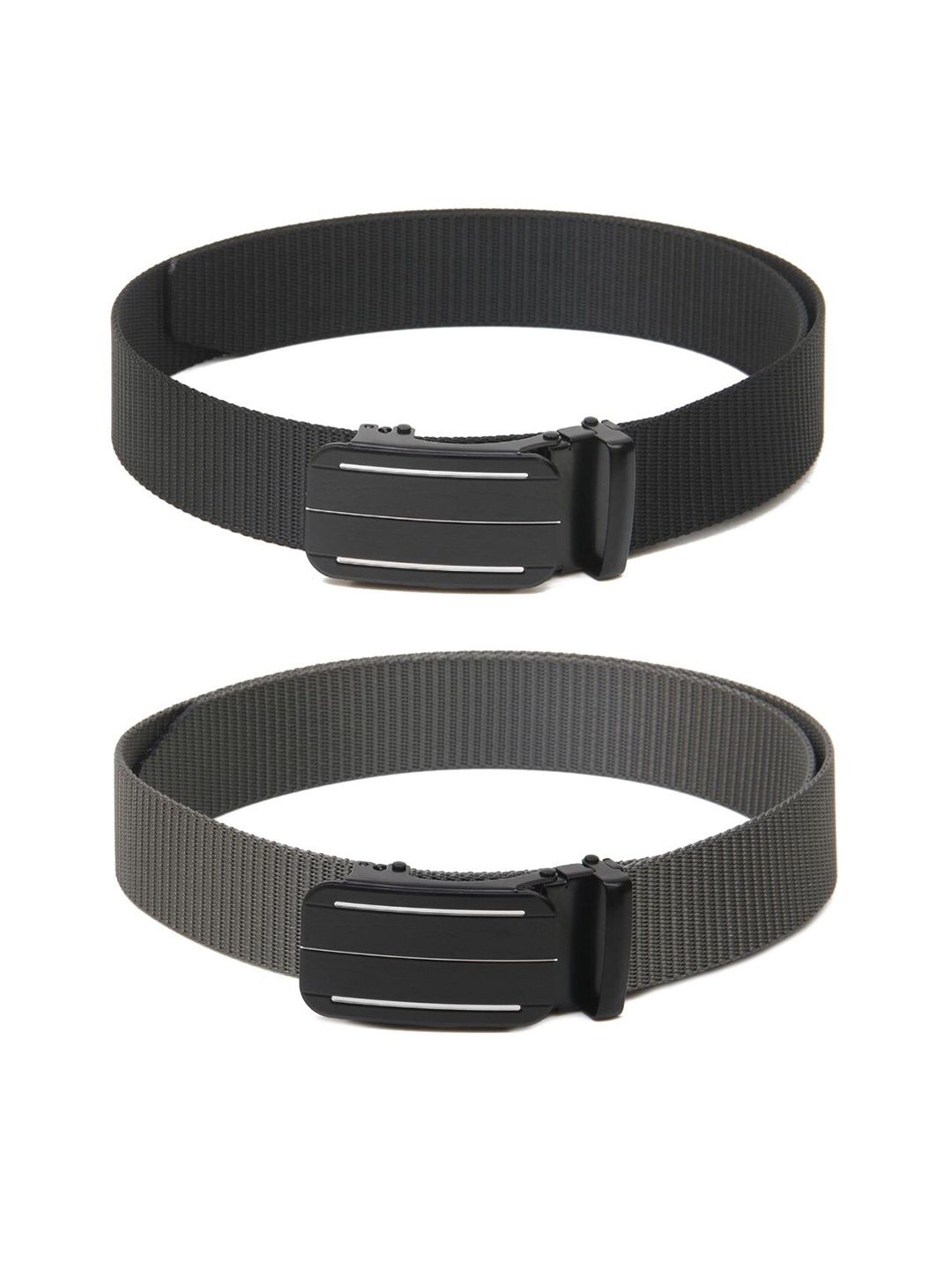 

Calvadoss Girls Set of 2 Textured Belt, Black