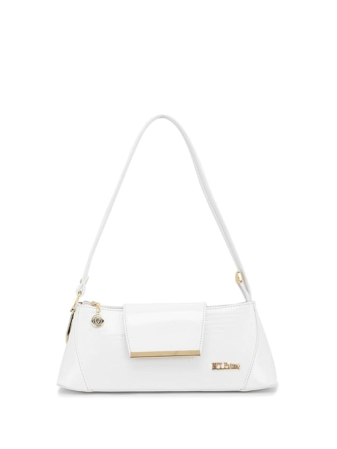 

WOMEN MARKS Textured Structured Shoulder Bag, White