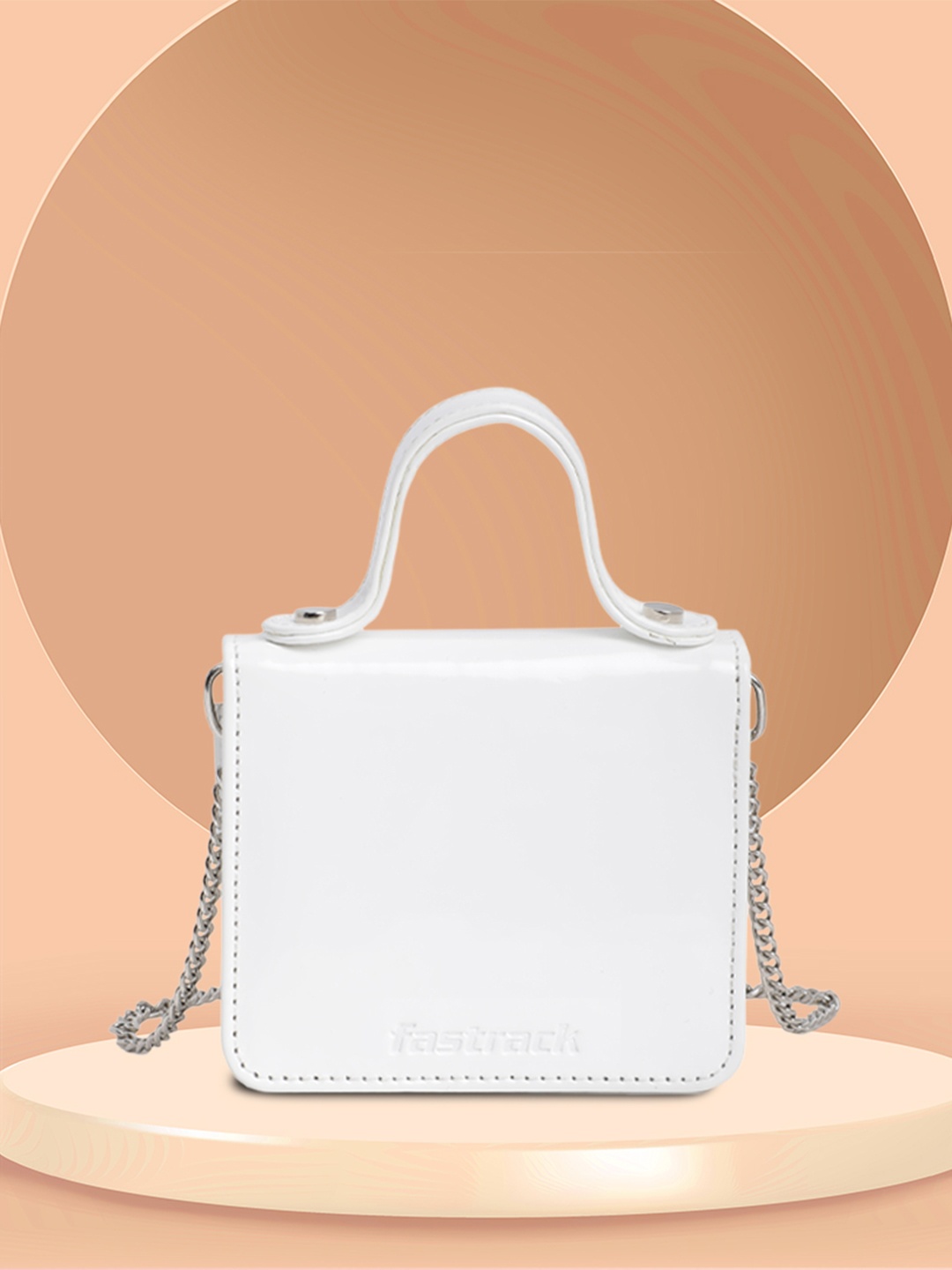 

Fastrack Micro Box Clutch, White