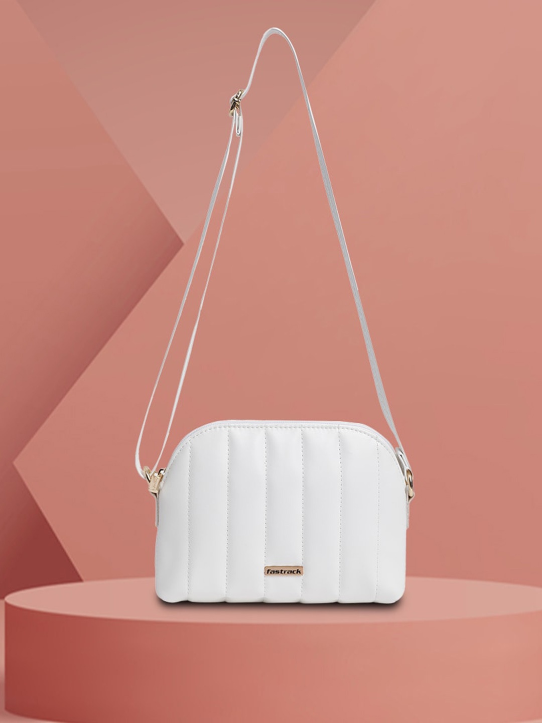 

Fastrack Textured Structured Sling Bag, White