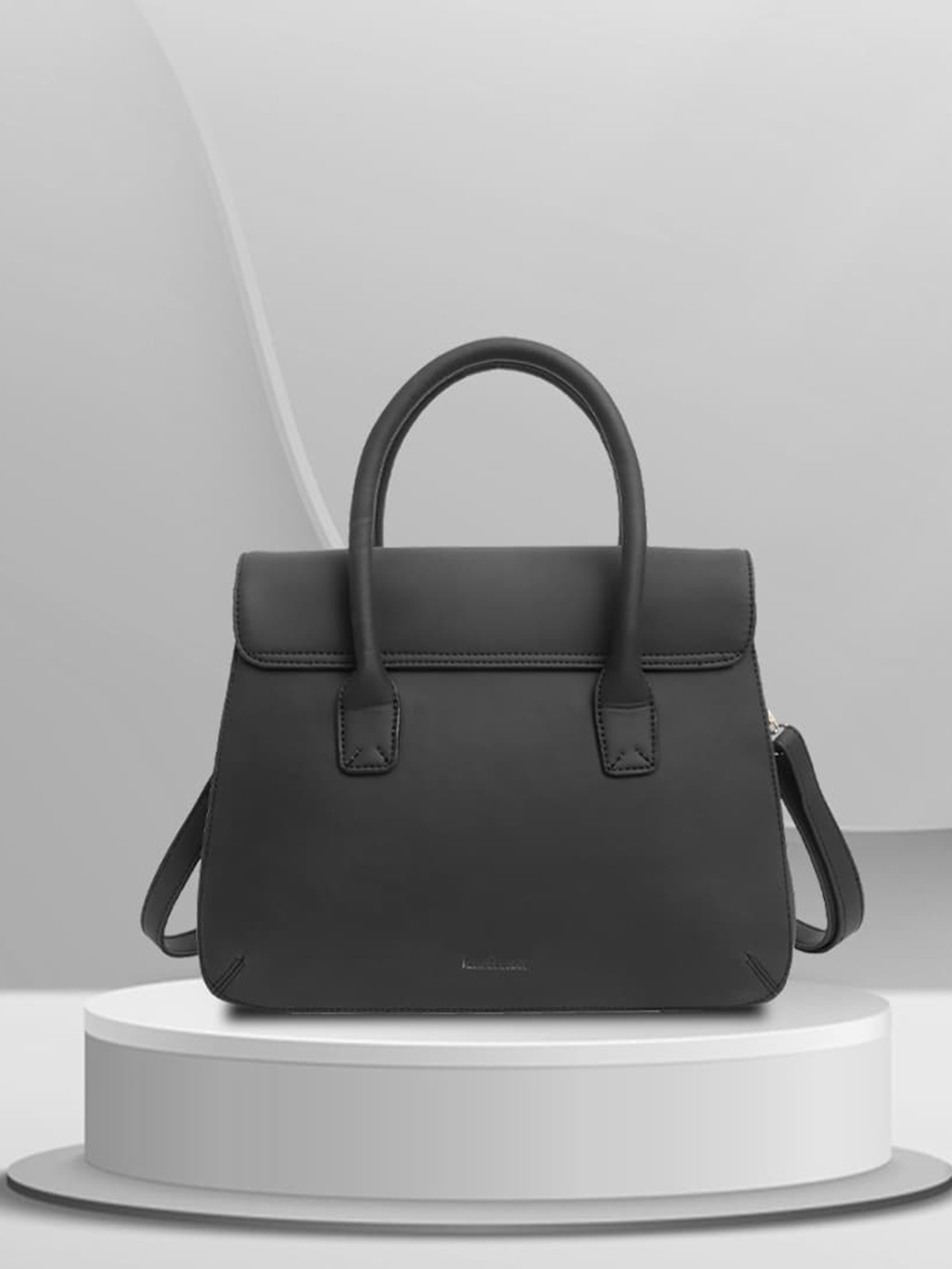 

Fastrack Structured Satchel Bag, Black