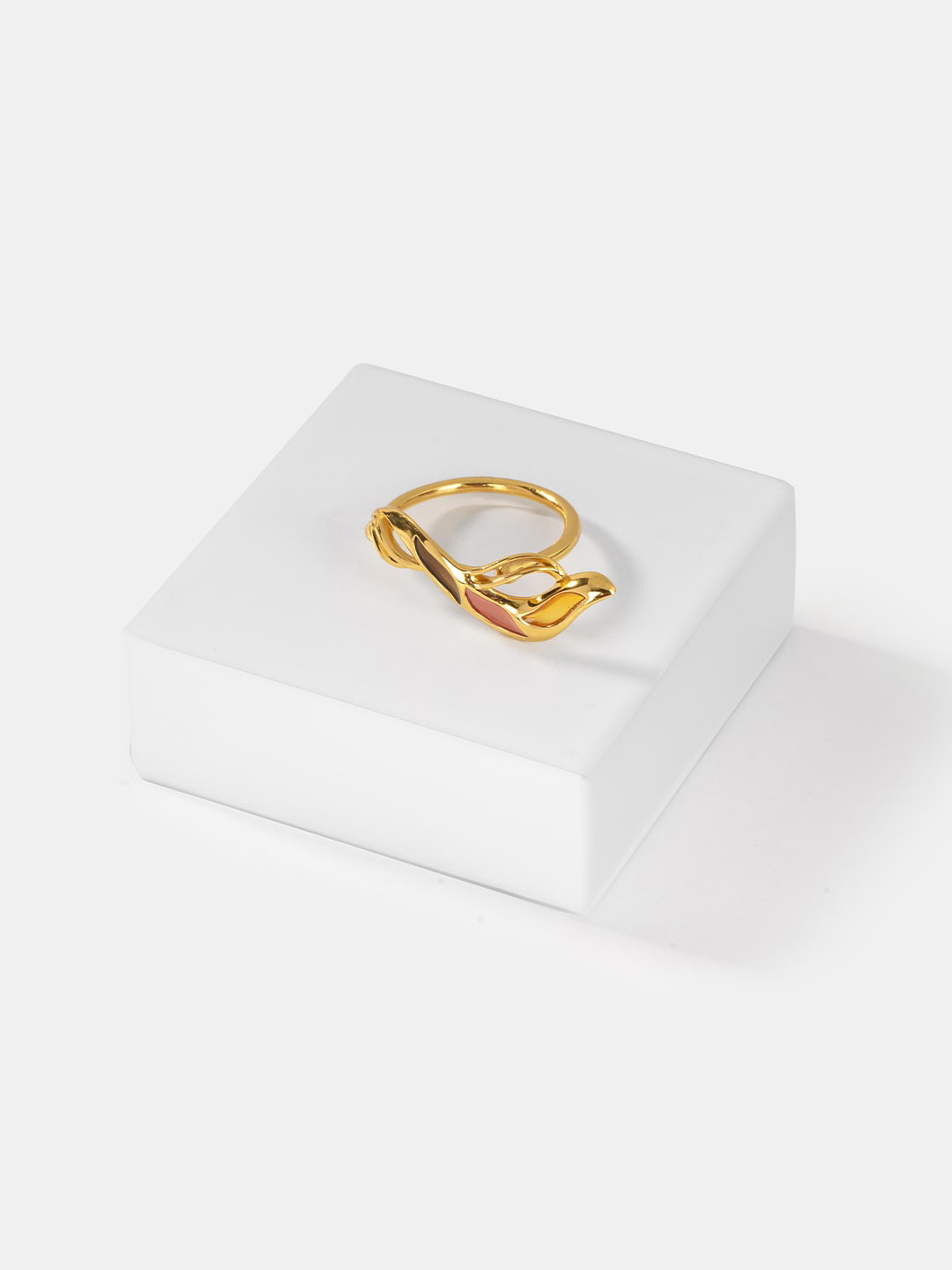 

SHAYA 925 Sterling Silver Gold-Plated Finger Ring