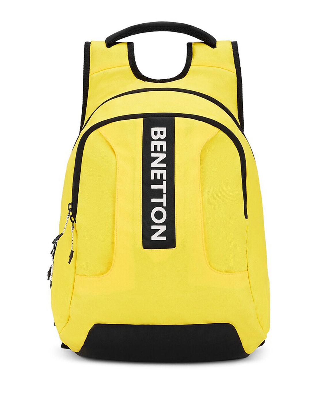 

United Colors of Benetton Brand Logo Laptop Backpack, Yellow