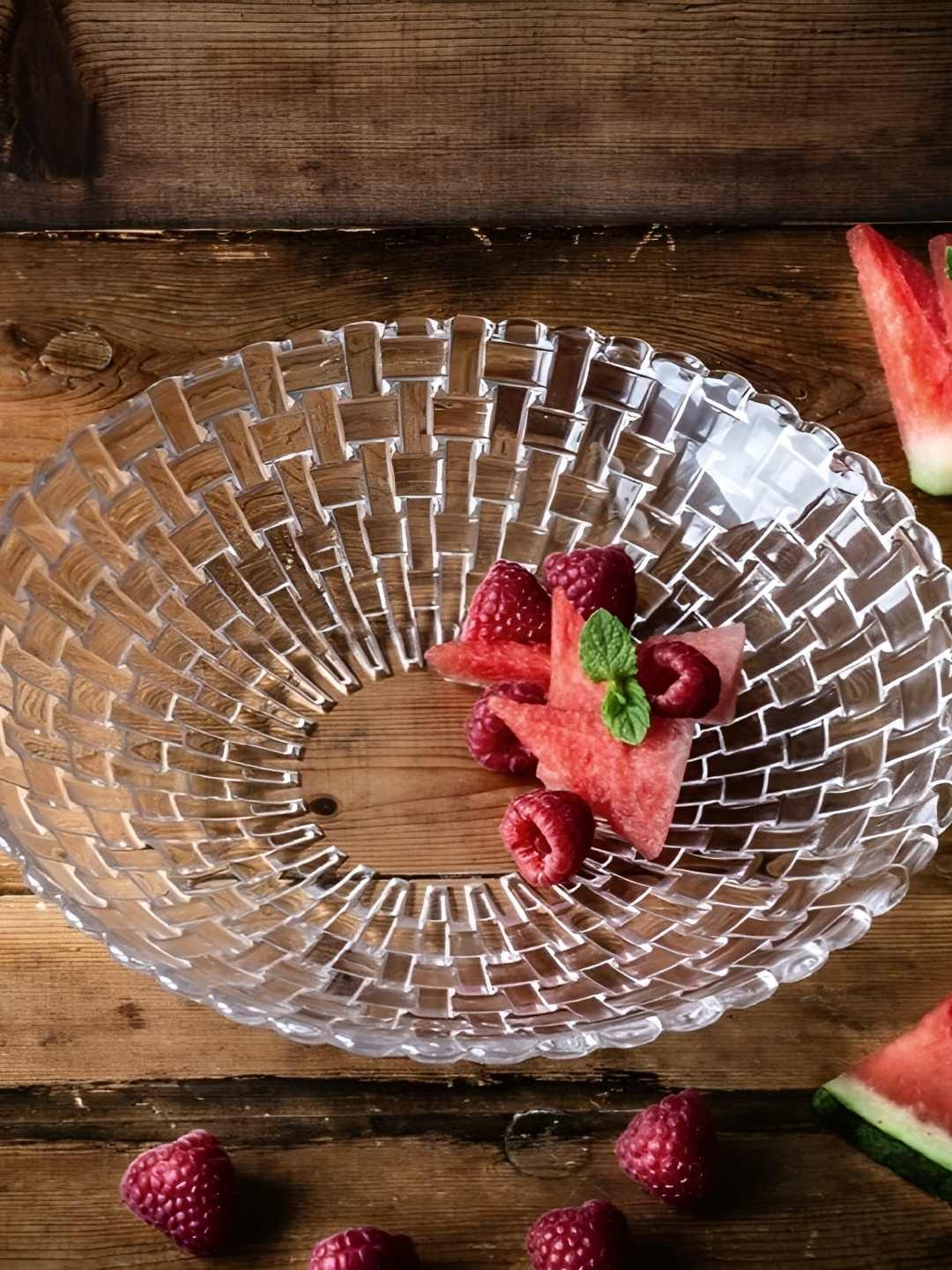 

Nachtmann Transparent Textured Glass Schale Bowl