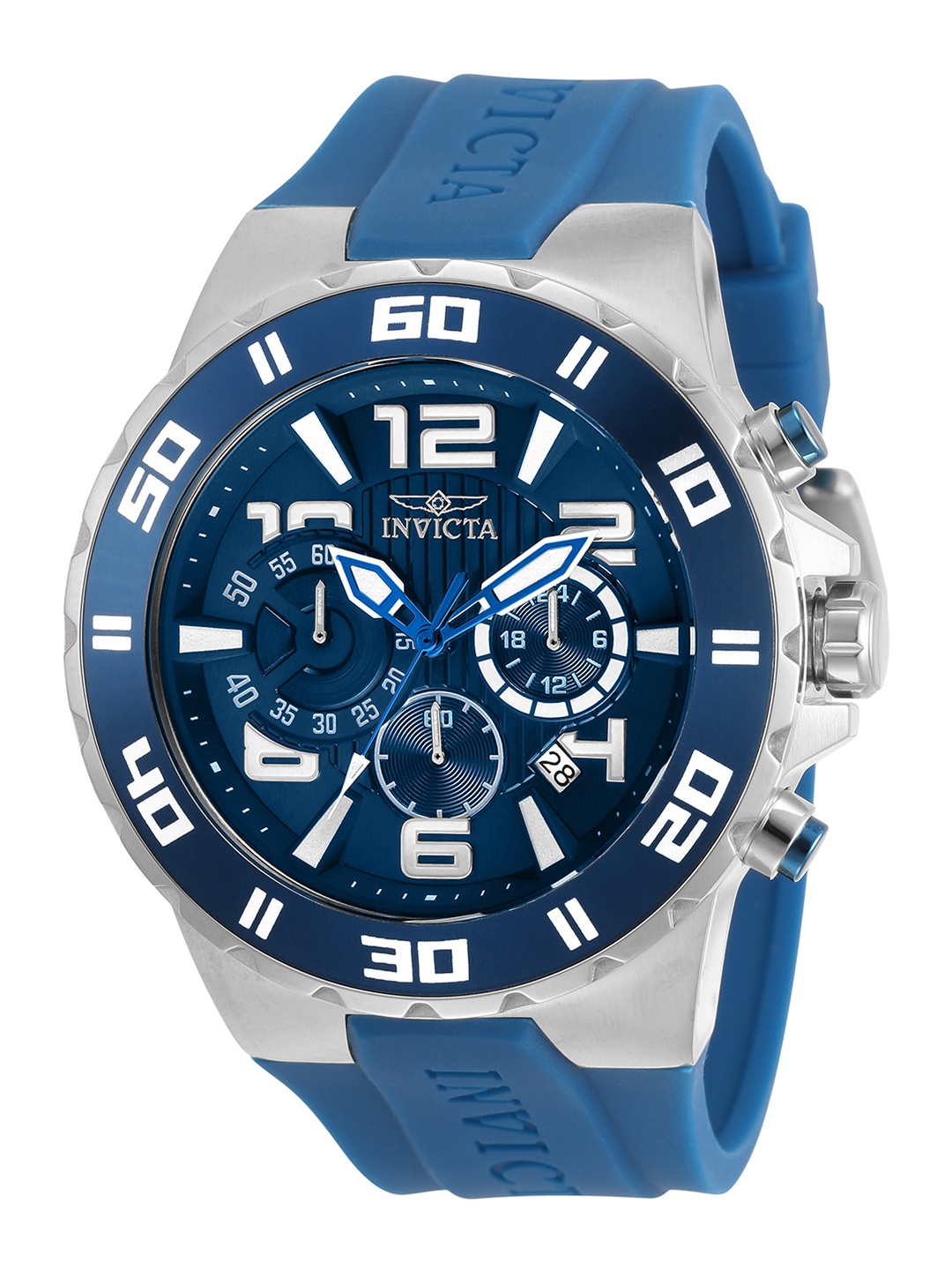 

Invicta Men Pro Diver Chronograph Quartz Blue Dial Analog Watch 30937, Steel