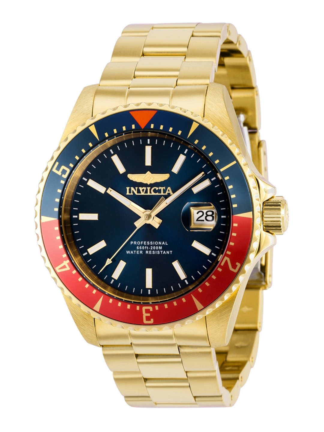 

Invicta Pro Diver Men Stainless Steel Bracelet Style Straps Analogue Automatic Watch 36792, Gold