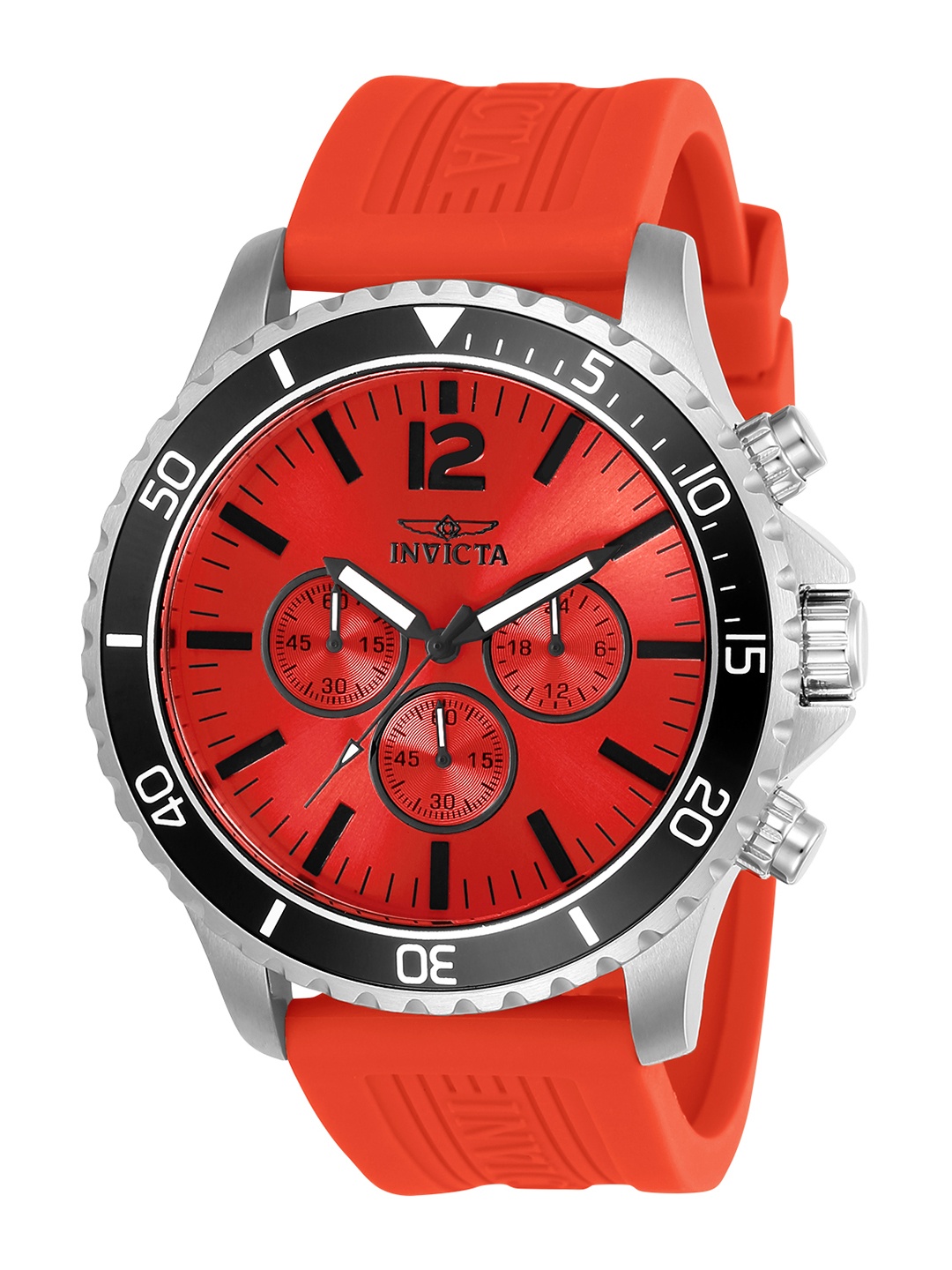 

Invicta Men Pro Diver Chronograph Quartz Red Dial Analog Watch 24391