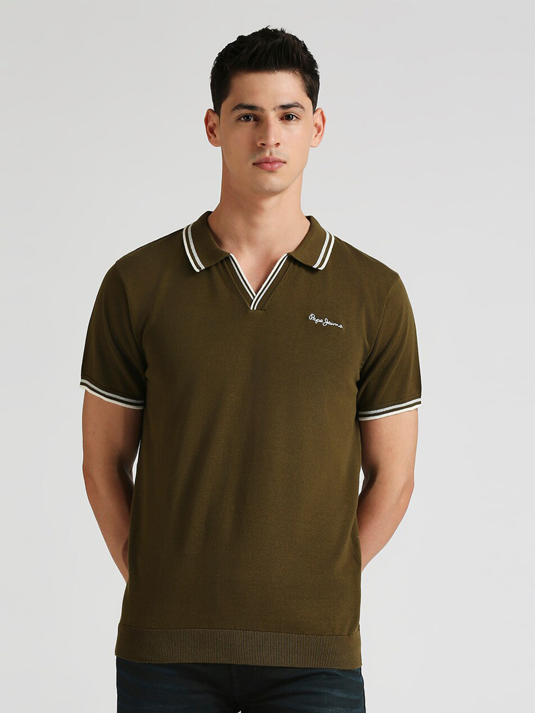 

Pepe Jeans Polo Collar Pure Cotton T-shirt, Green