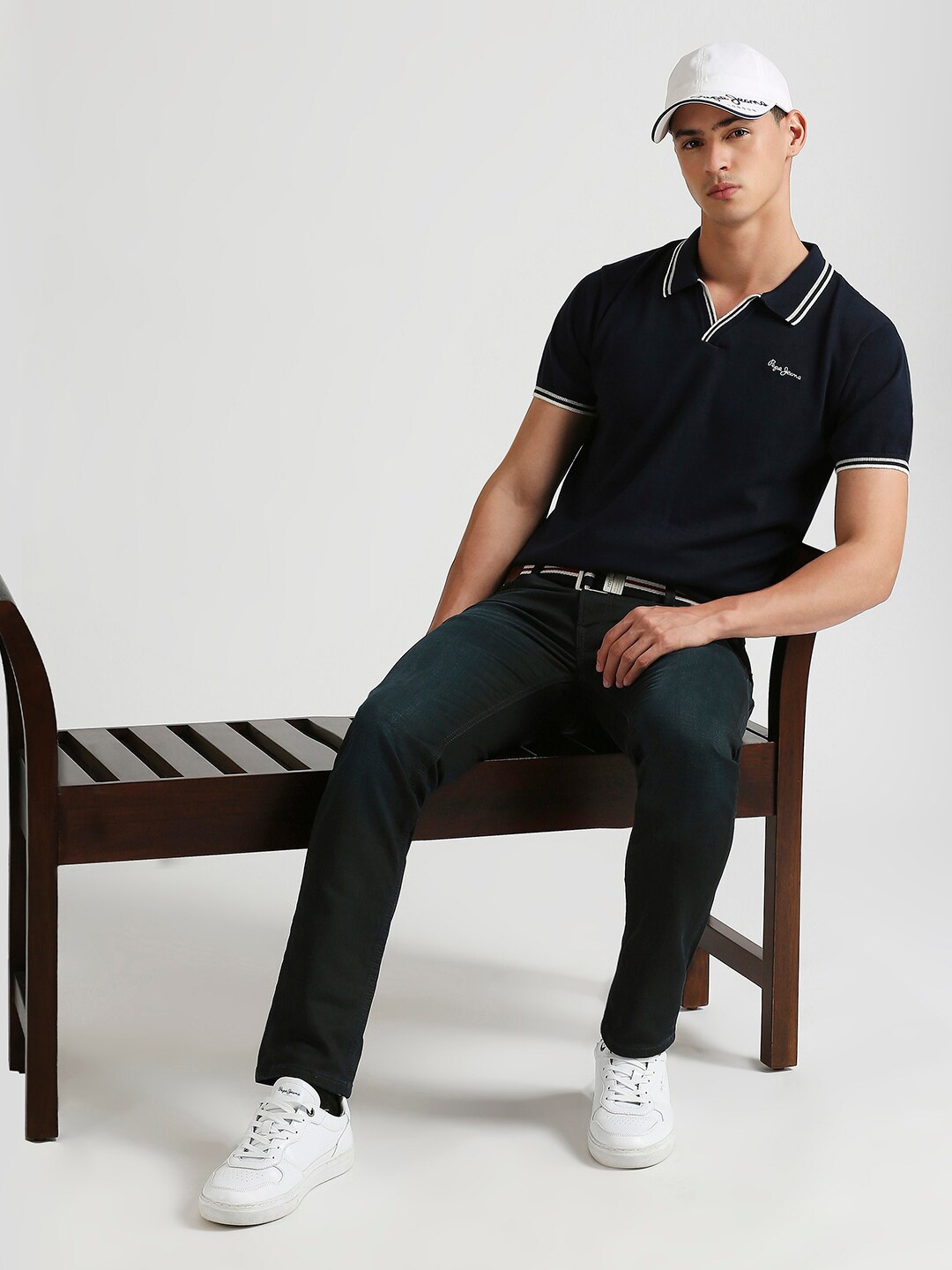 

Pepe Jeans Polo Collar Pure Cotton T-shirt, Blue
