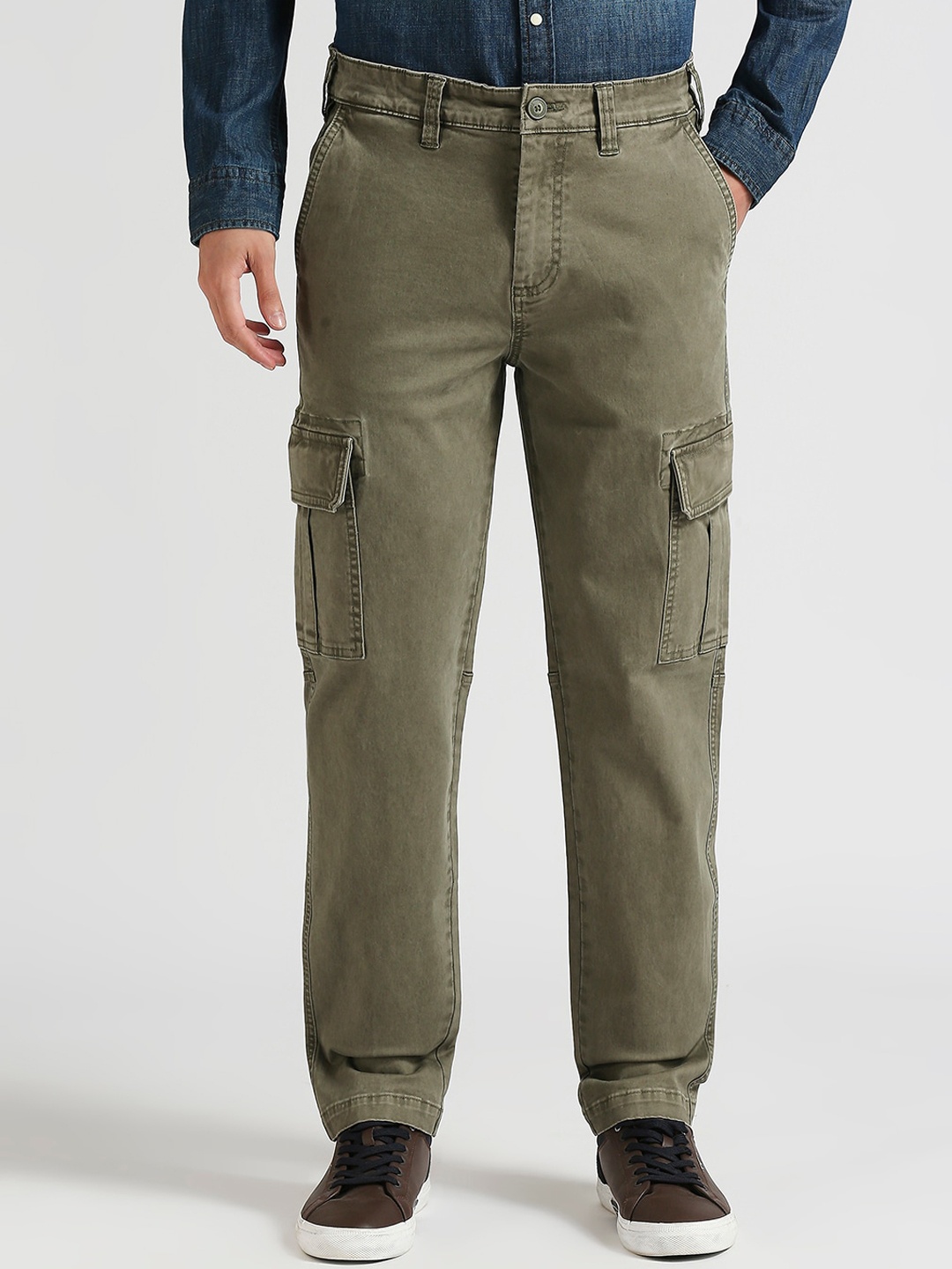 

Pepe Jeans Men Cargos Trousers, Green