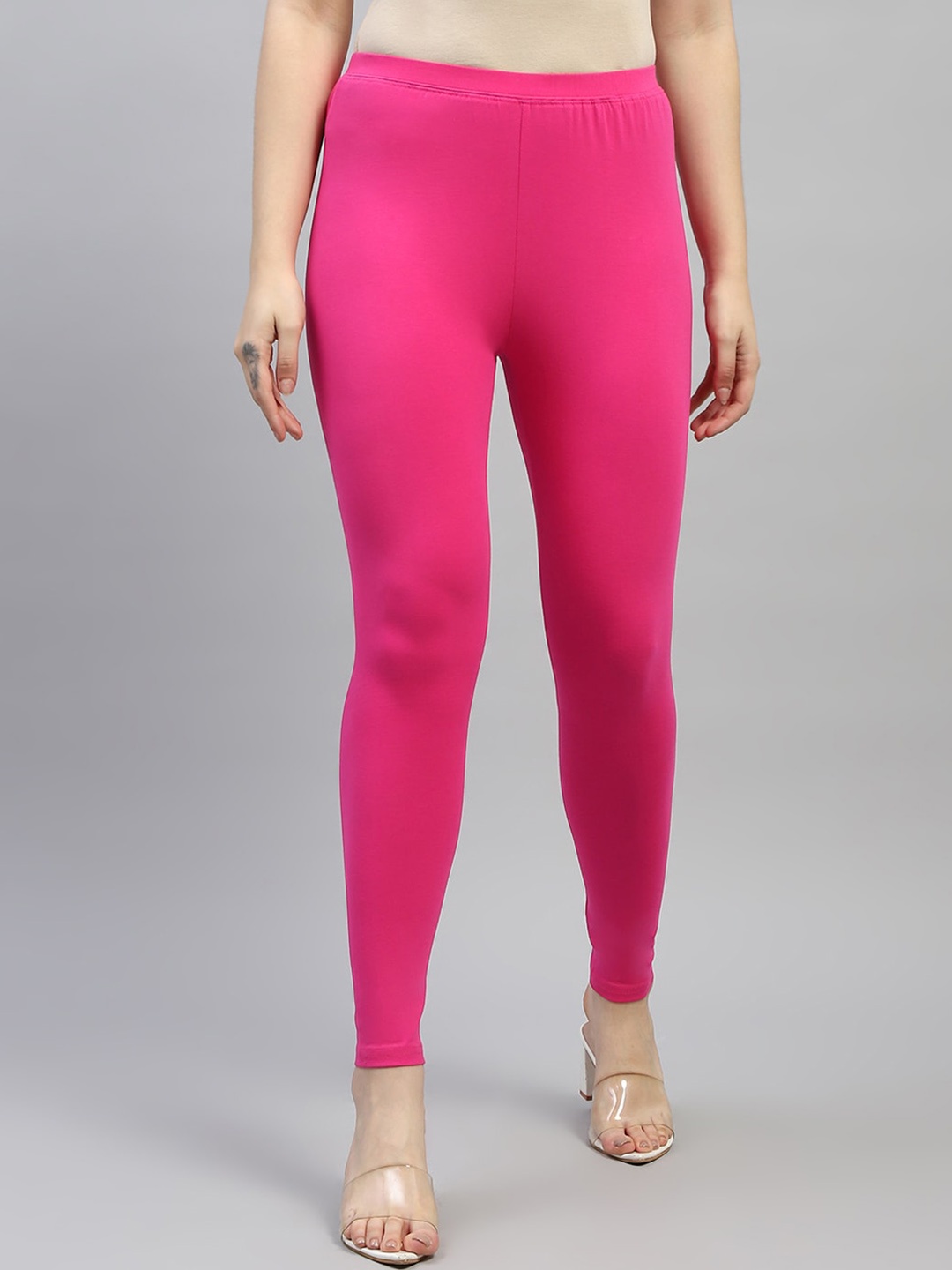 

Monte Carlo Cotton Ankle-Length Leggings, Pink