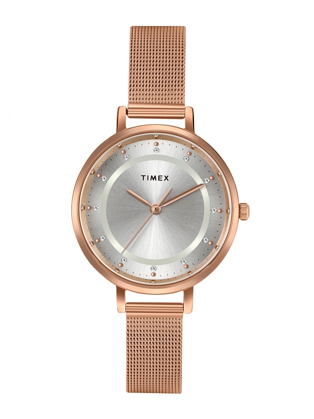 

Timex Women Bracelet Style Straps Analogue Watch TWEL158SMU05, Silver