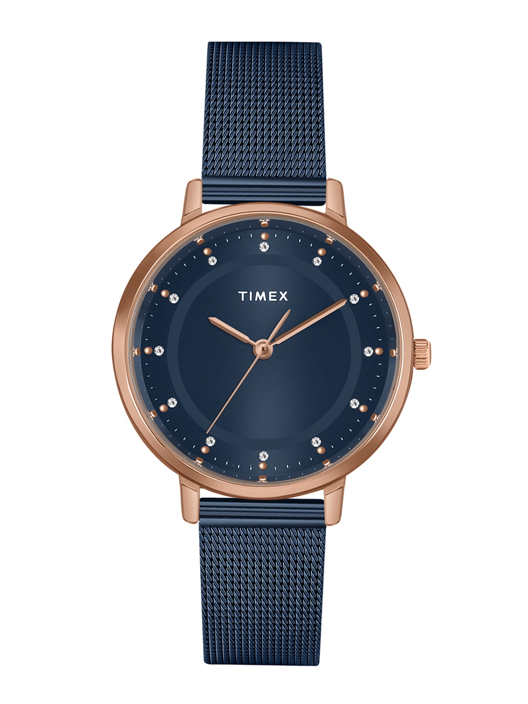 

Timex Women Bracelet Style Straps Analogue Watch TWEL158SMU08, Blue