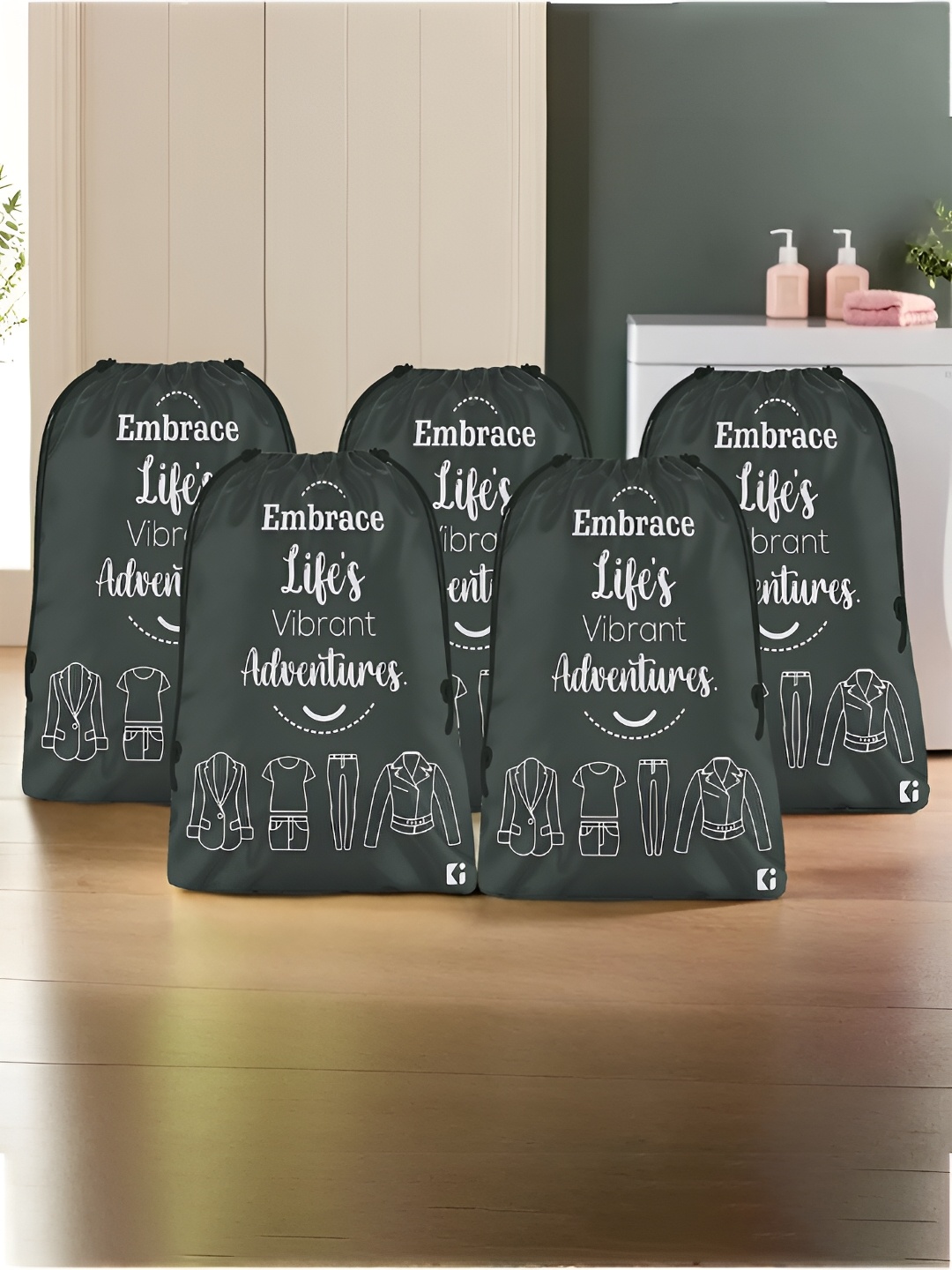 

Kuber Industries Grey 5 Pieces Regular Shoes Organiser Organisers